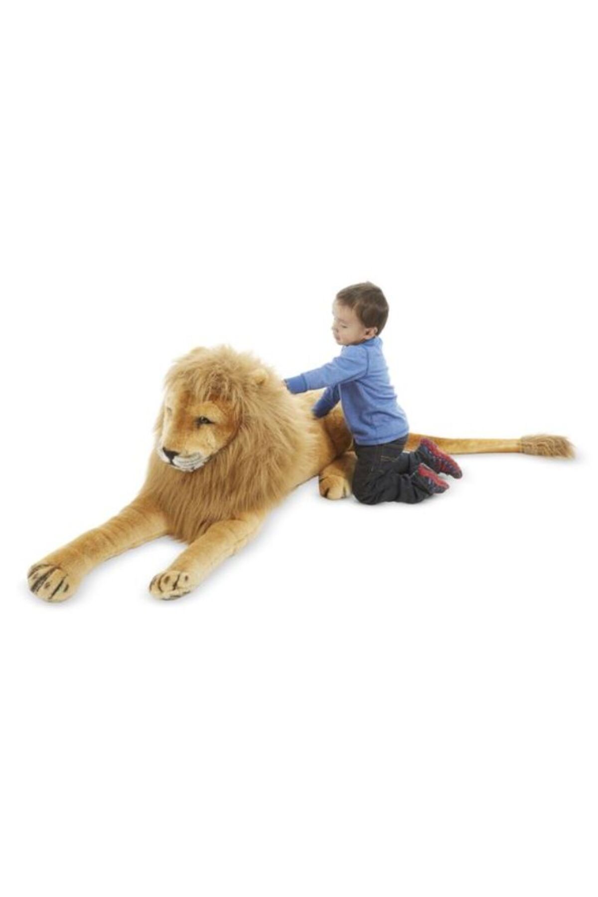 اسباب بازی های پشمی مخمل خواب غول پیکر شیر Melissa & Doug