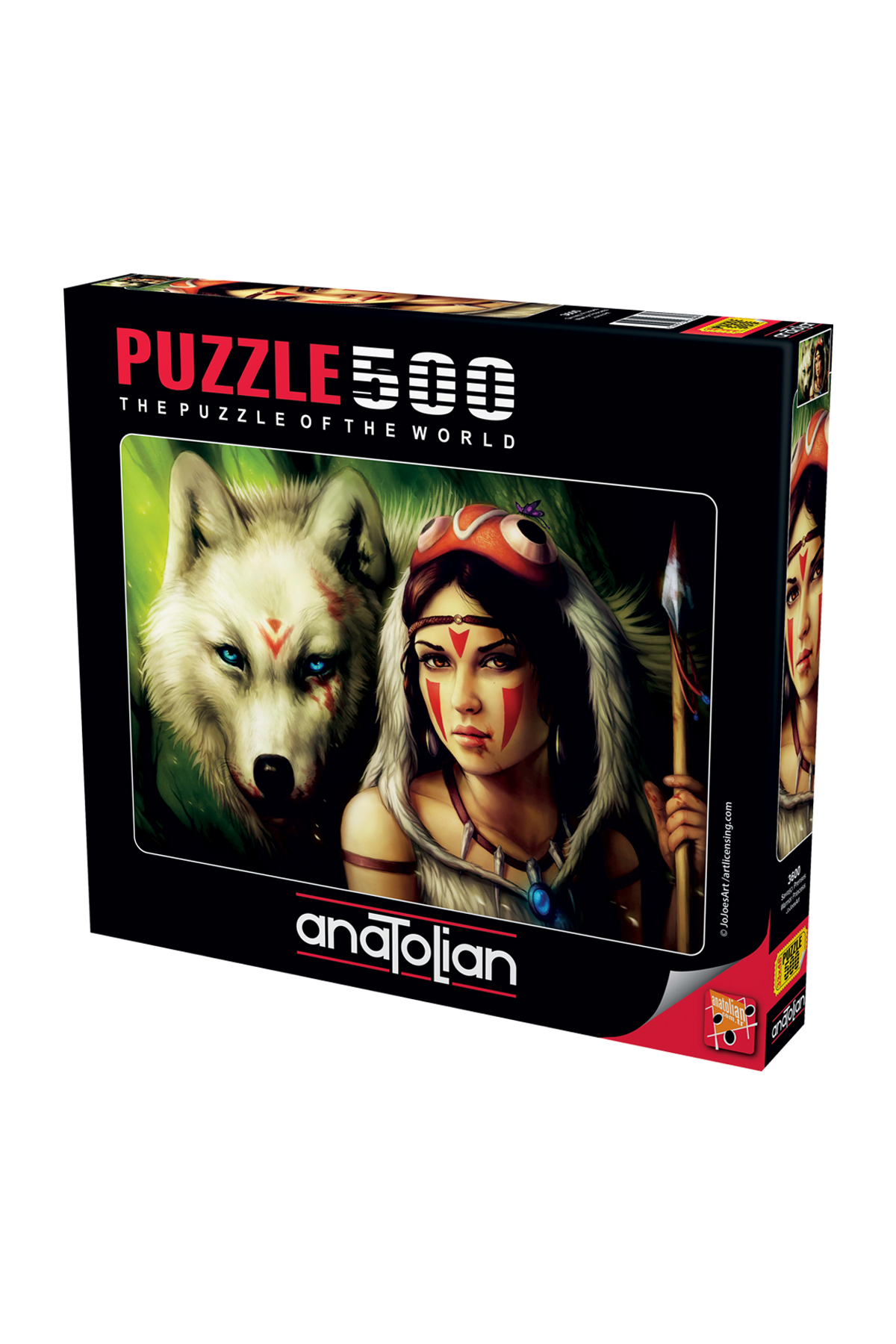 پازل آناتولی 500 قطعه جنگجو پرنسس 3600 اورجینال Anatolian Puzzle