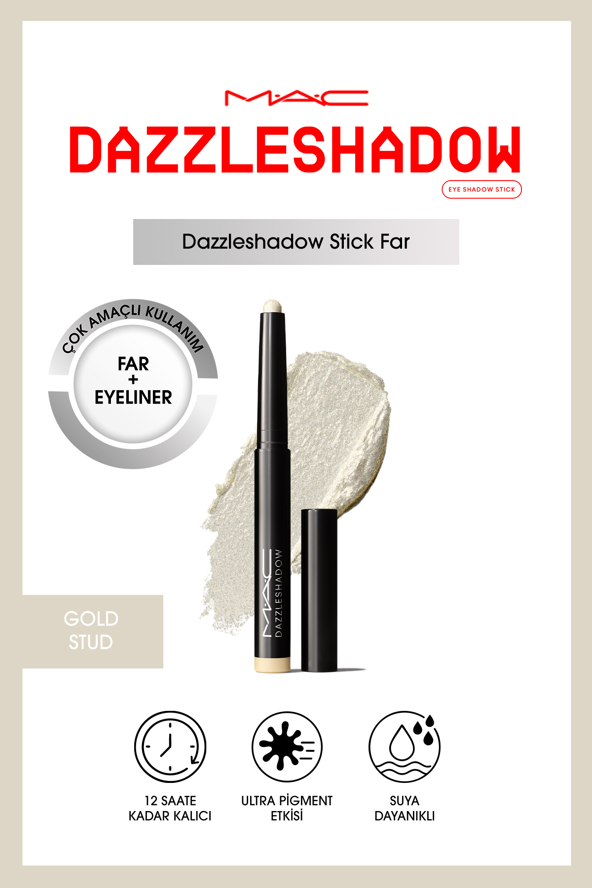 سایه چشم DAZZLESHADOW STICK FAR GOLD STUD Mac