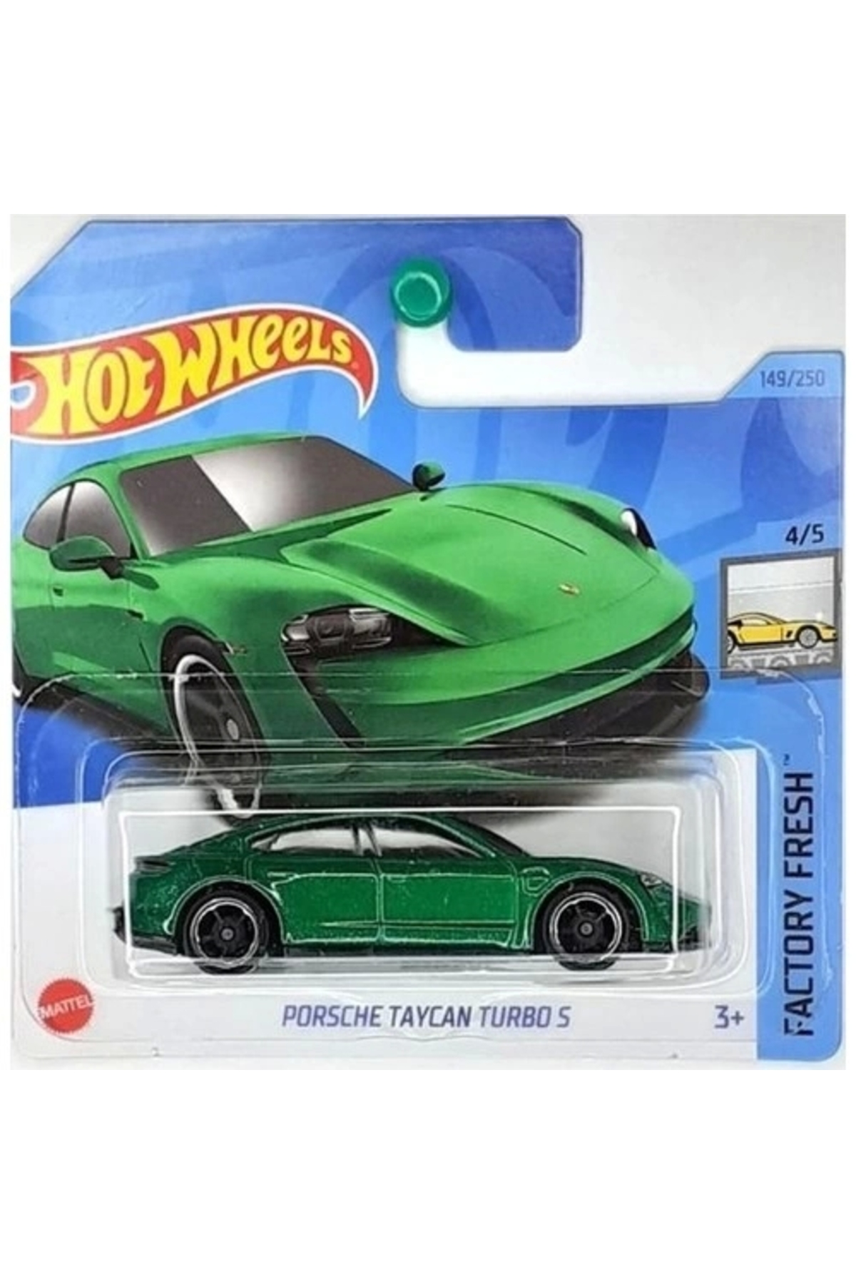ماشین اسباب بازی HW SINGLE CARS PORSCHE TAYCAN TURBO S HKJ31 هات ویلز اورجینال HOT WHEELS