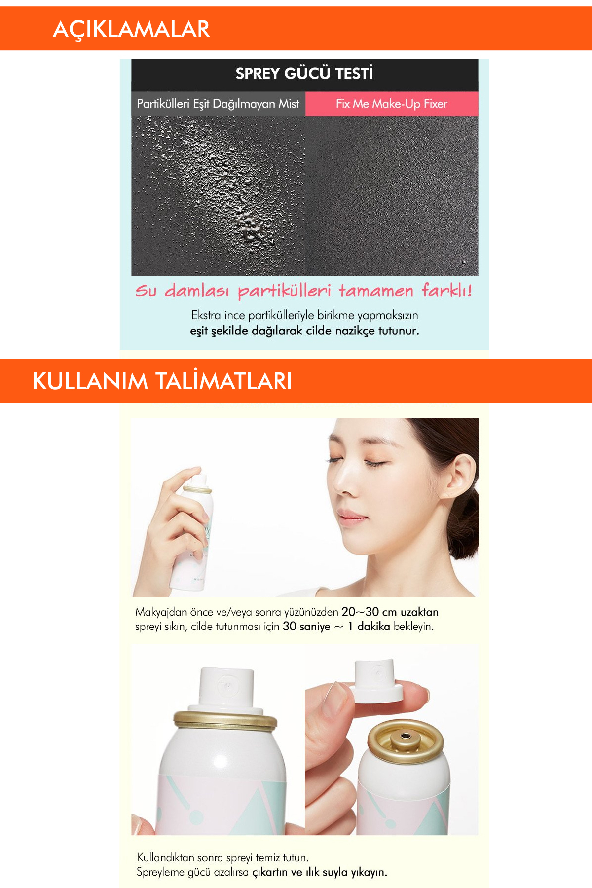 پرایمر آرایش اسپری تثبیت کننده اورجینال Missha