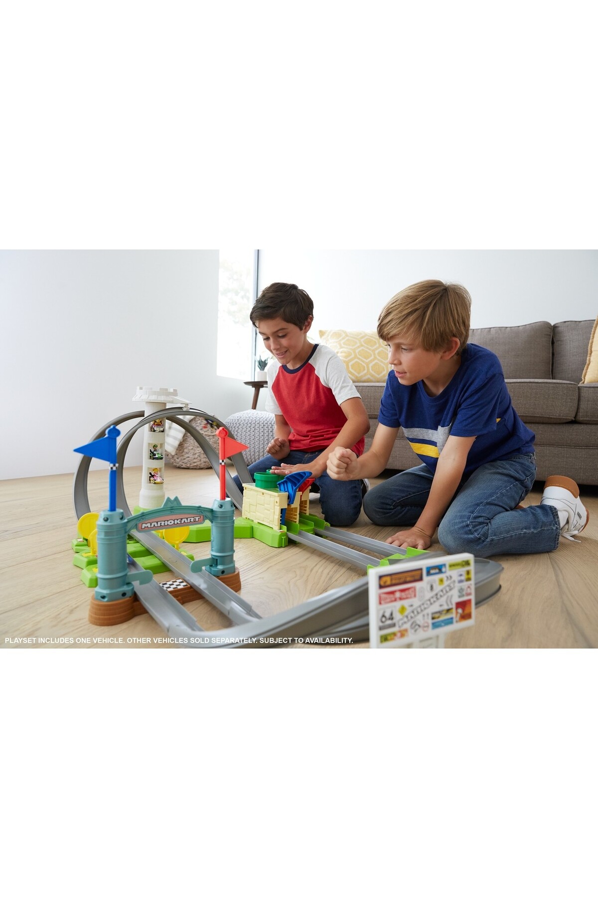 ماشین اسباب بازی کارت ماریو CRAZY RETURN TRACK RACE SET GHK15 هات ویلز اورجینال HOT WHEELS