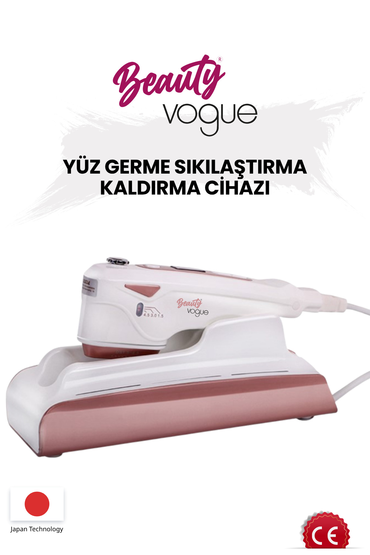ماساژور صورت دستگاه لیفتینگ لیفت رفع چین و چروک پوست ضد پیری اورجینال Beauty Vogue