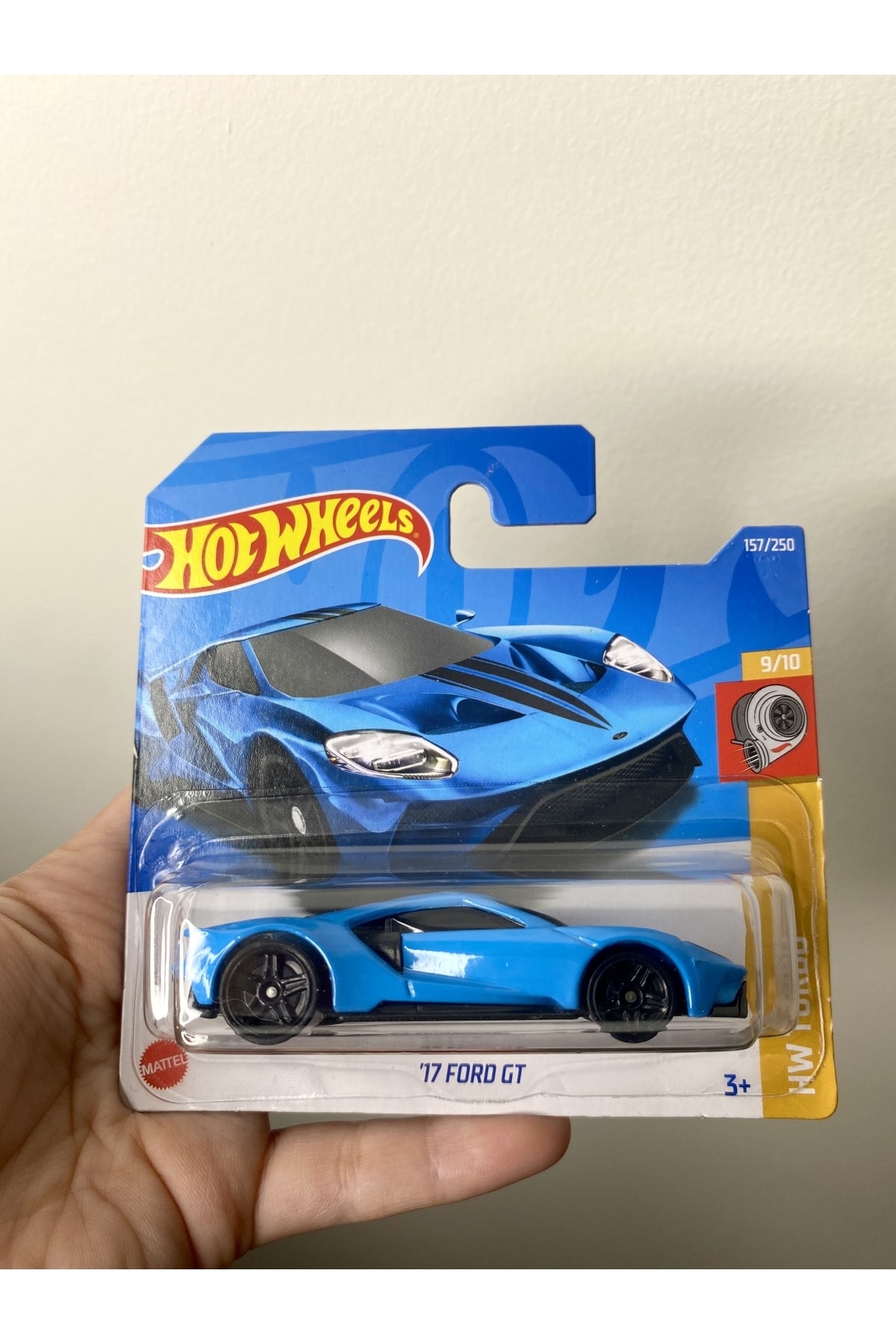 ماشین اسباب بازی HOTWHEELS 17 FORD GT BLUE TOY CAR MINI CLATELE CLATE 1 64 مقیاس هات ویلز اورجینال HOT WHEELS