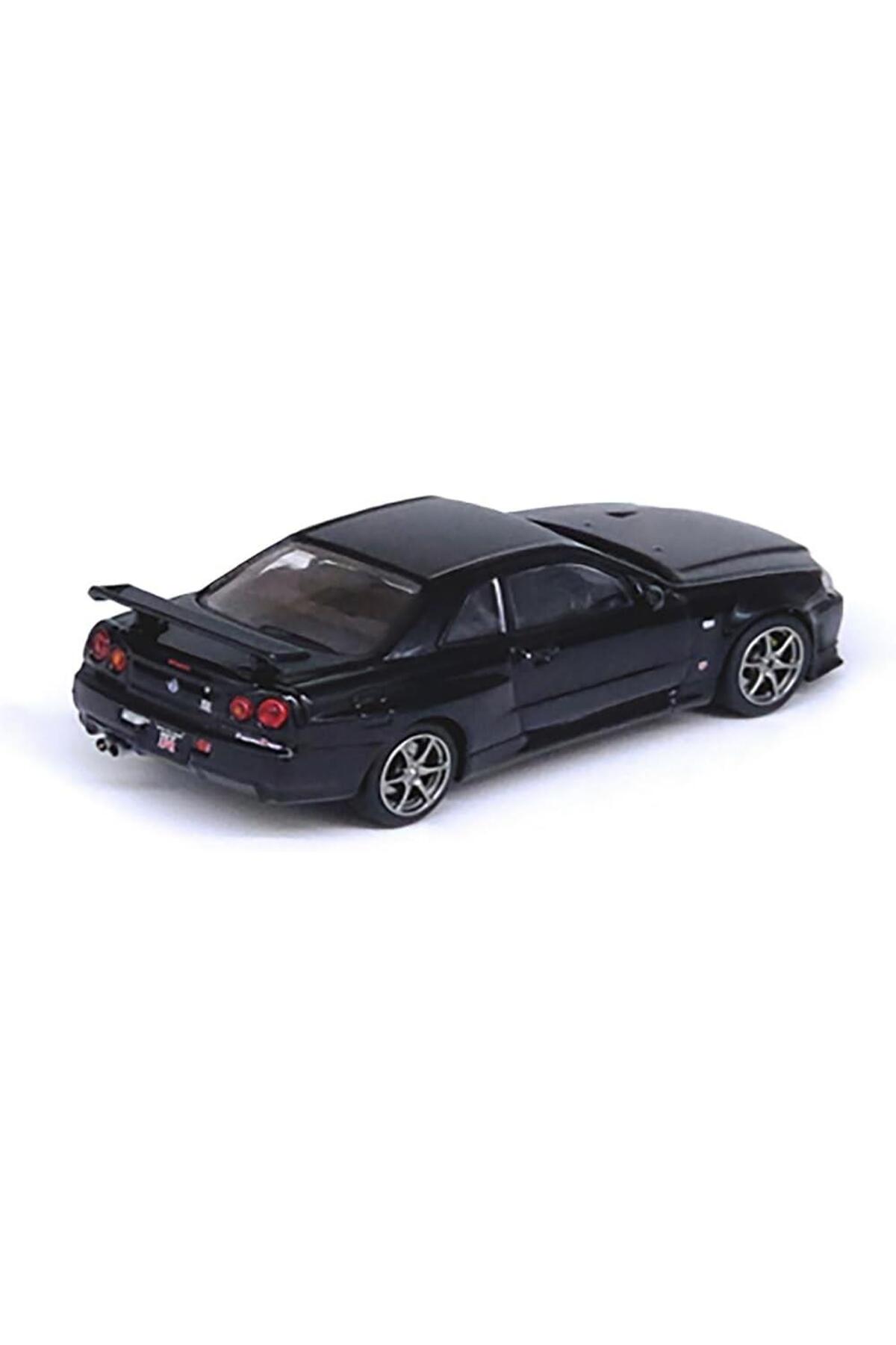 مدل خودرو ماشین مشکی نیسان اسکای لاین GT R R34 V SPEC II اورجینال Inno