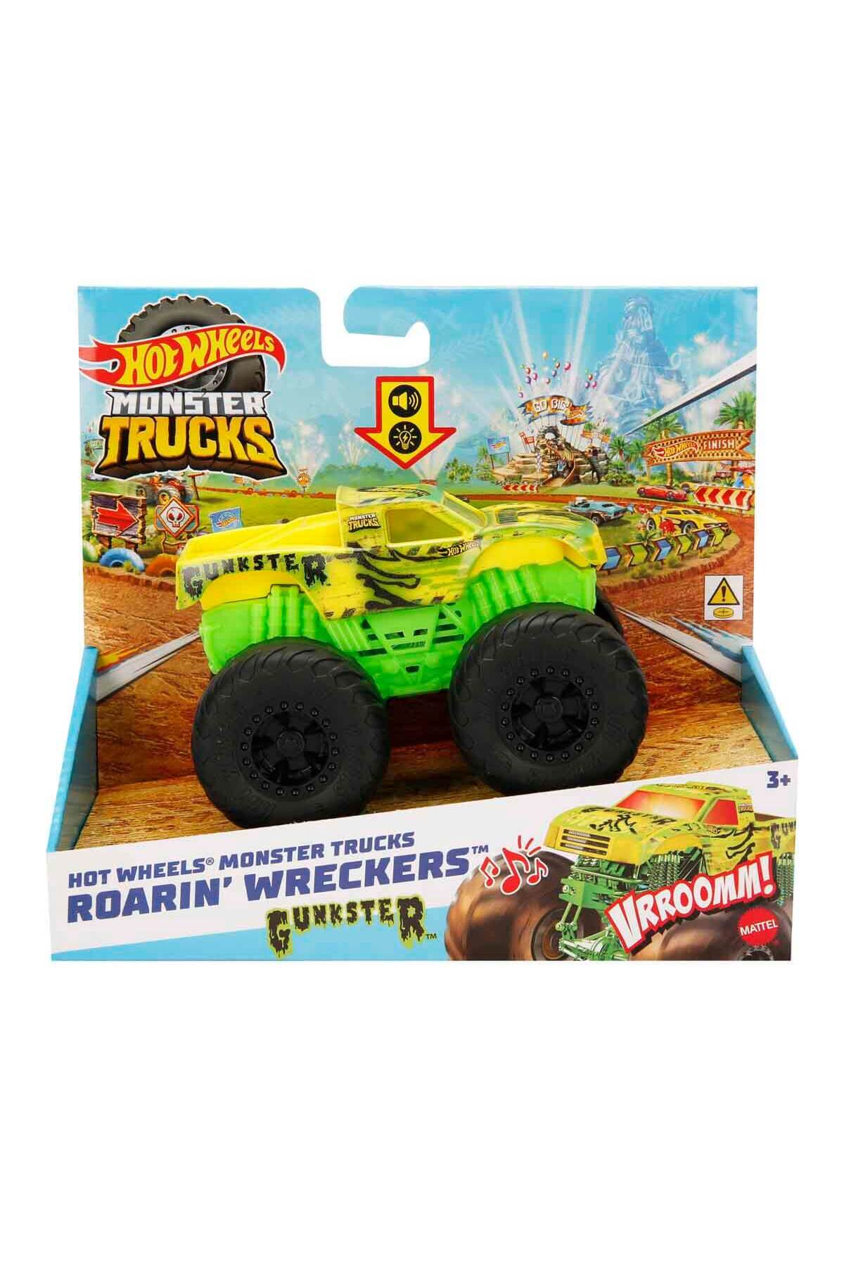 ماشین اسباب بازی MONSTER TRUCKS ROARING CARS SERIES HDX60 HMM54 GUNKSTER از ترکیه HOT WHEELS
