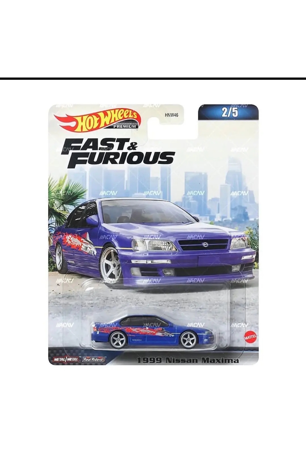 ماشین اسباب بازی MATTEL PREMIUM FAST AND FURIOUS 1999 NISSAN MAXIMA TOY CAR SINGLE از ترکیه HOT WHEELS