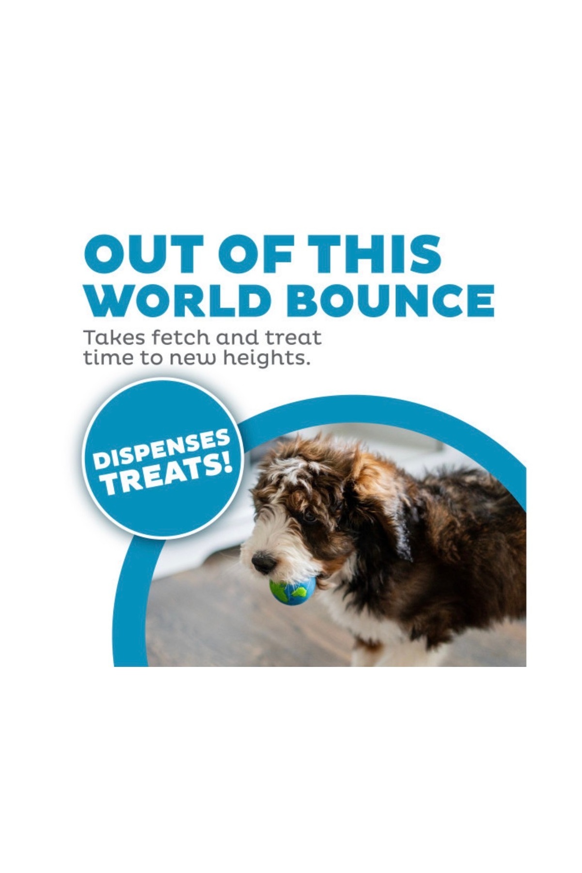 توپ تشویقی آموزشی و بازی سگ اوت‌وارد هاوند Outward Hound، سری Orbee-Tuff، آبی، مناسب نژادهای کوچک