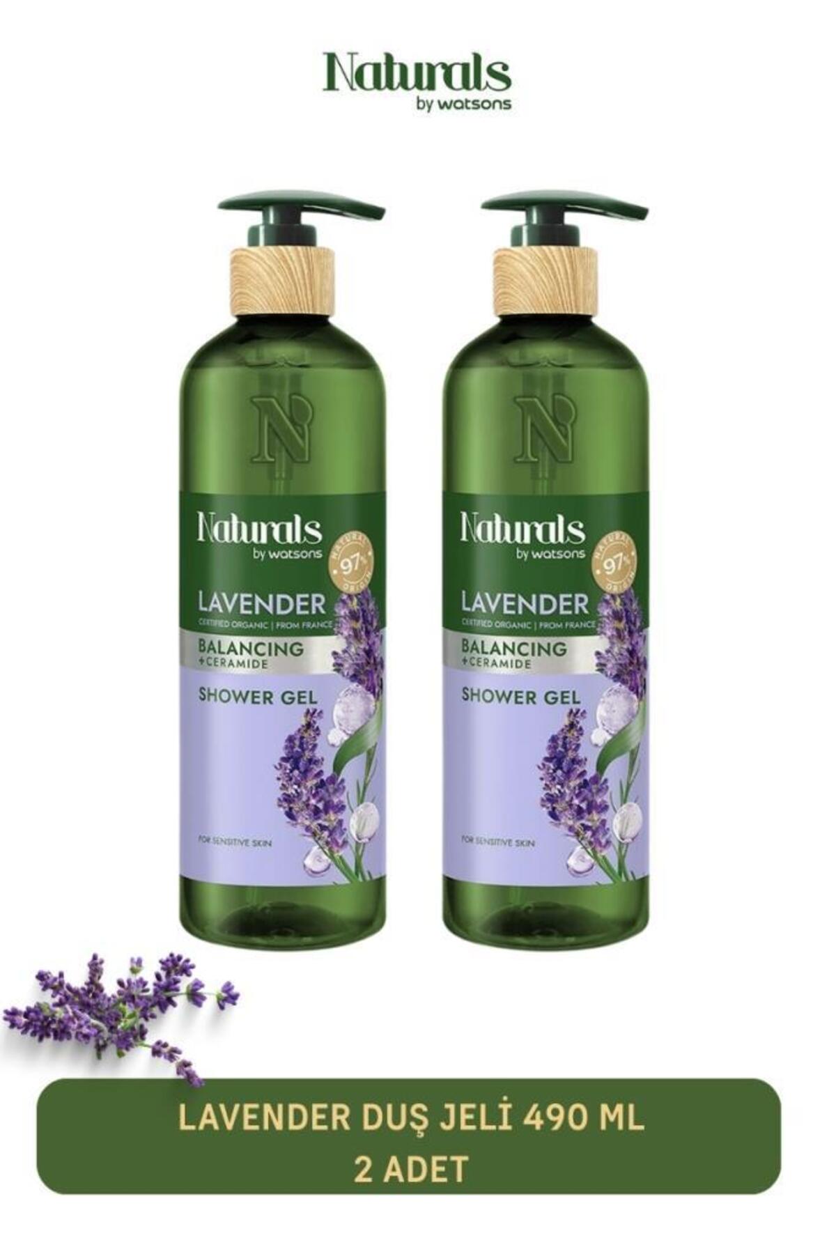 ژل دوش اسطوخودوس نچرالز بای واتسونز Naturals by Watsons، بسته ۲ عددی، هر عدد ۴۹۰ میلی‌لیتر