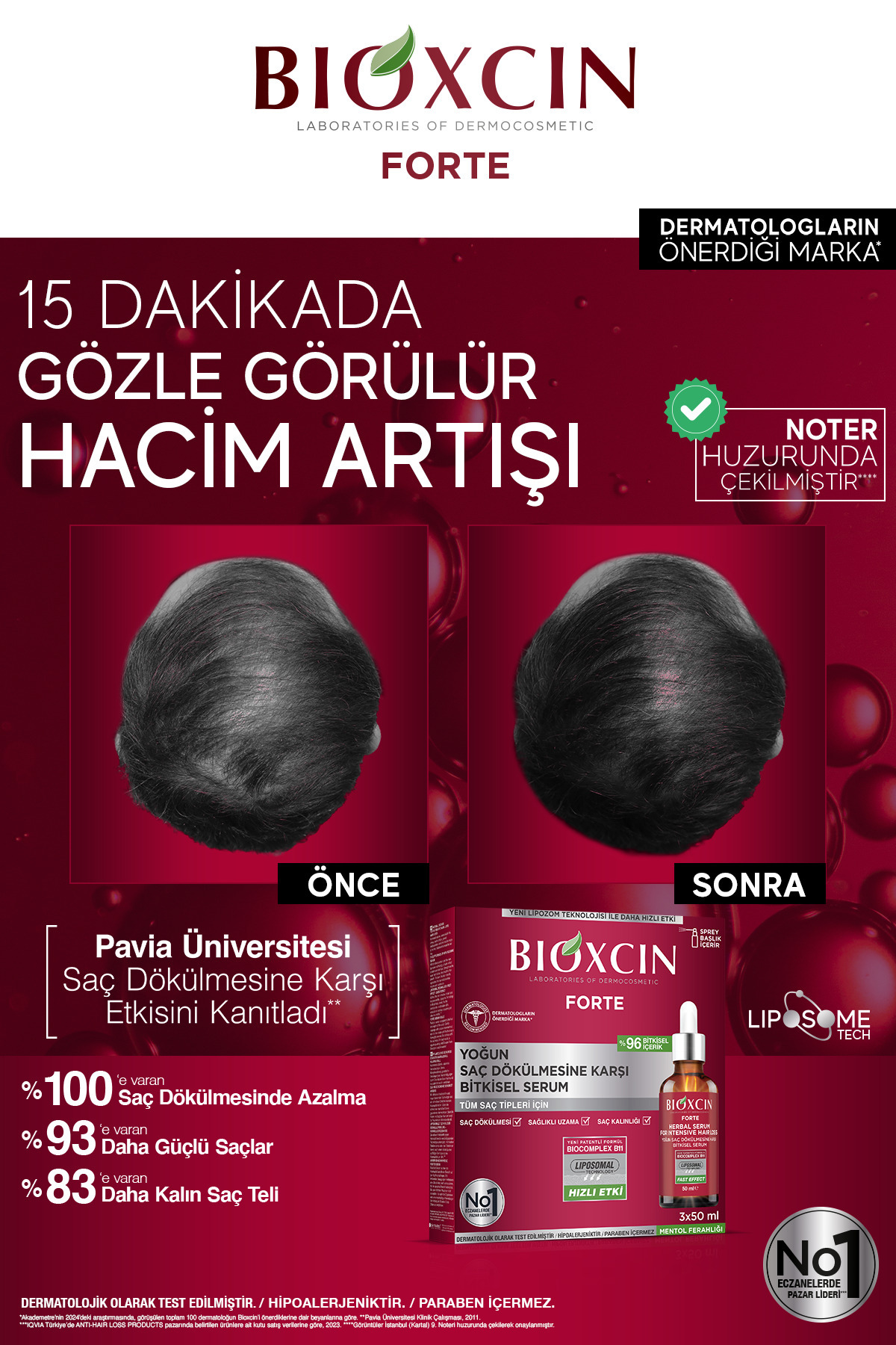 Bioxcin سرم گیاهی ضد ریزش مو فورته 3x50 میلی لیتر