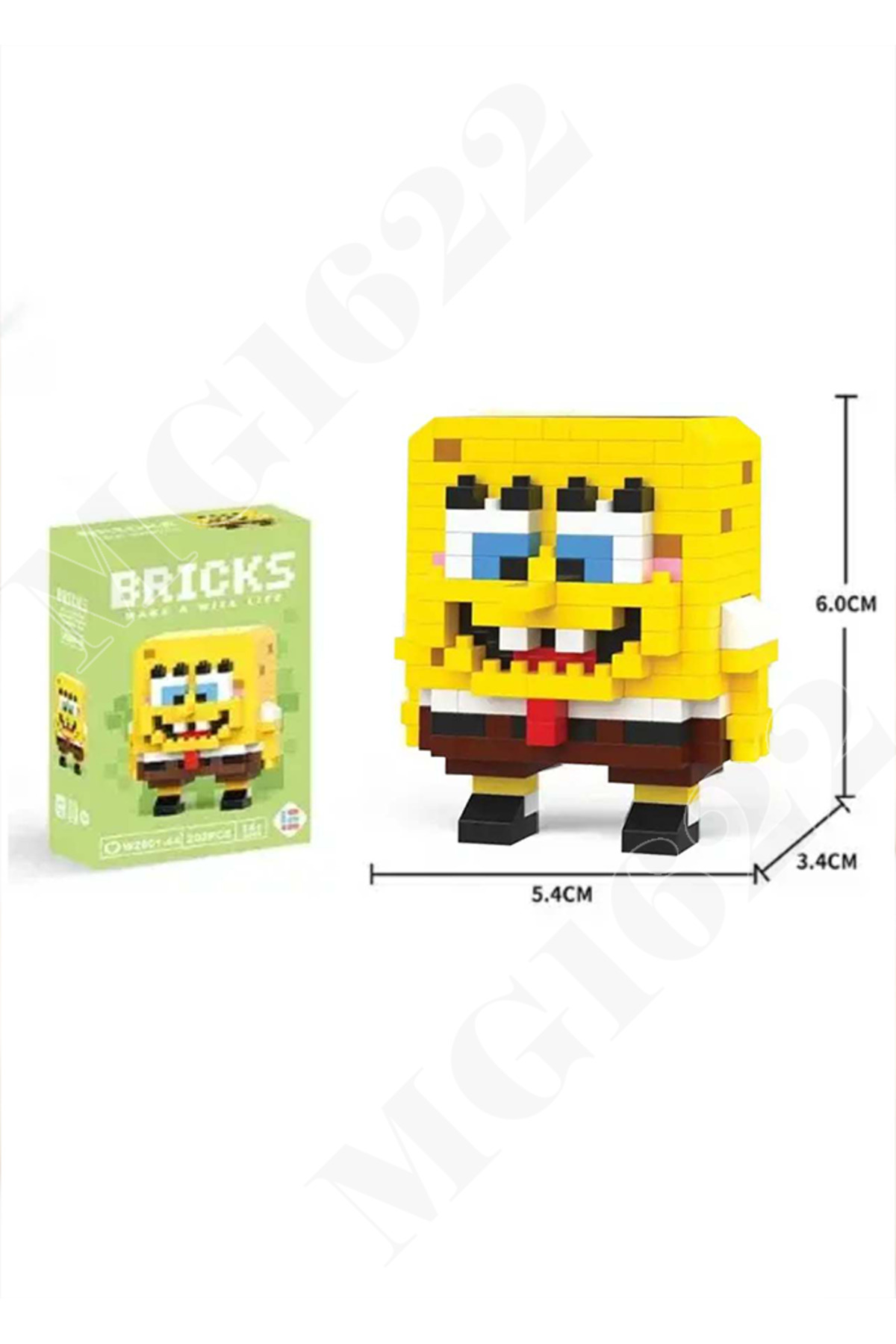 پازل سه بعدی هدیه باب اسفنجی اورجینال Bricks