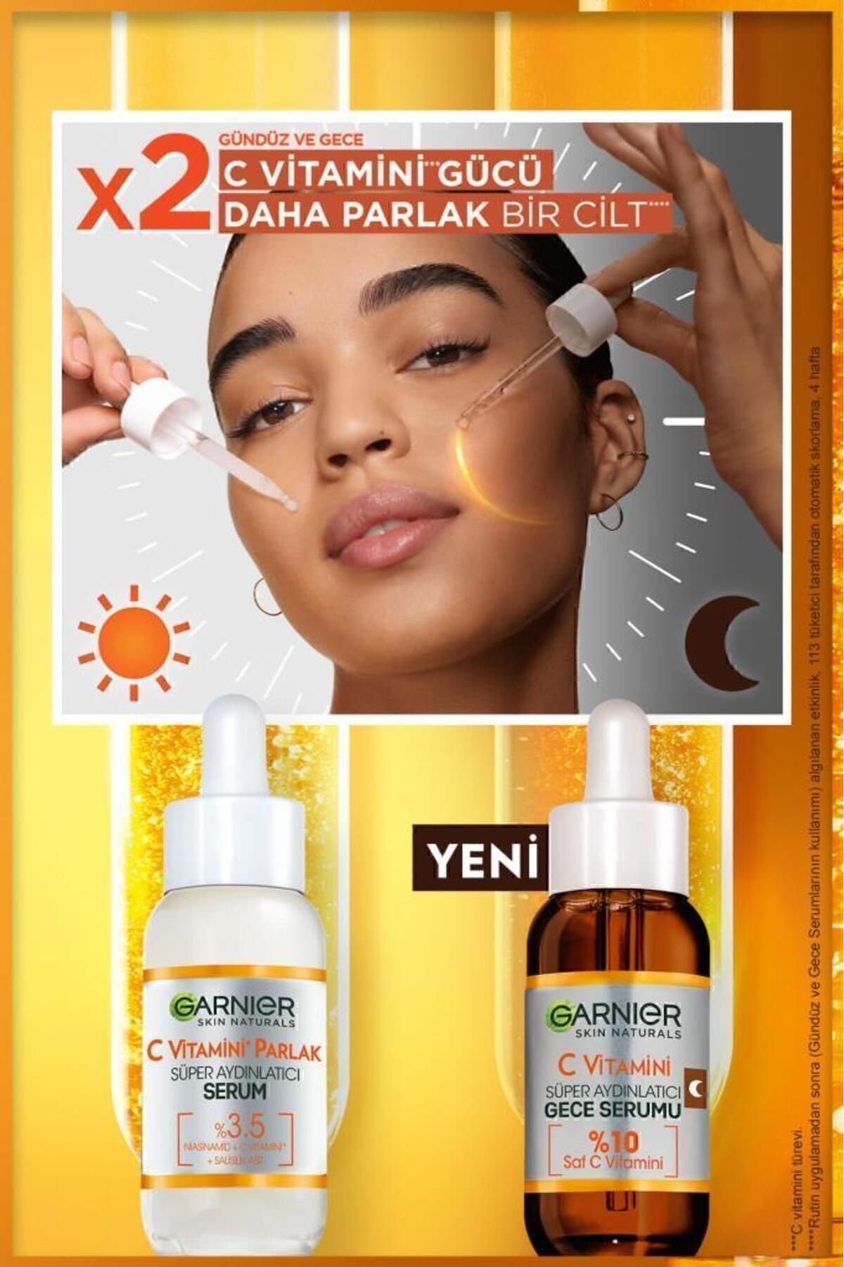 Garnier سرم شبانه نوردهی ویتامین C ابر روشن‌کننده 30 میلی‌لیتر