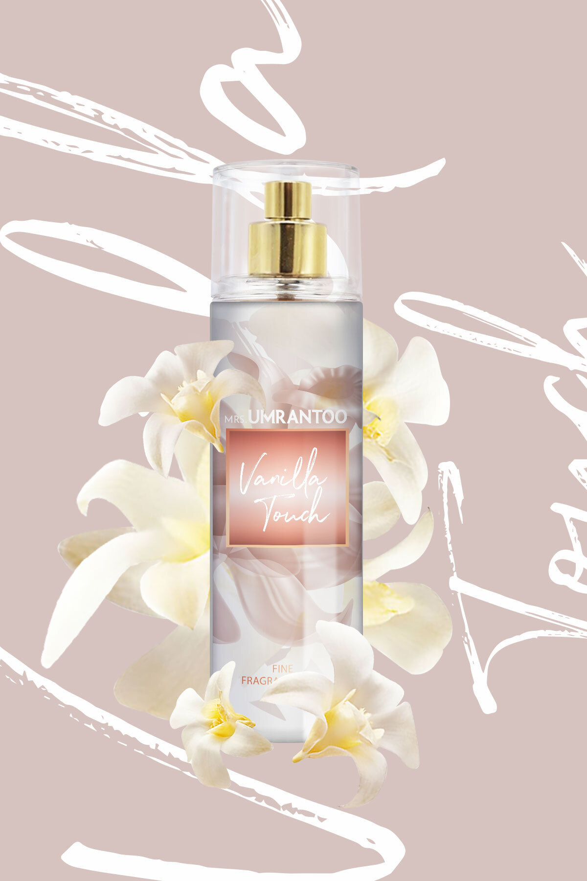 اسپری بدن زنانه UMRANTOO WANILLA TOUCH SPRAY MIST BODY MRS.UMRANTOO