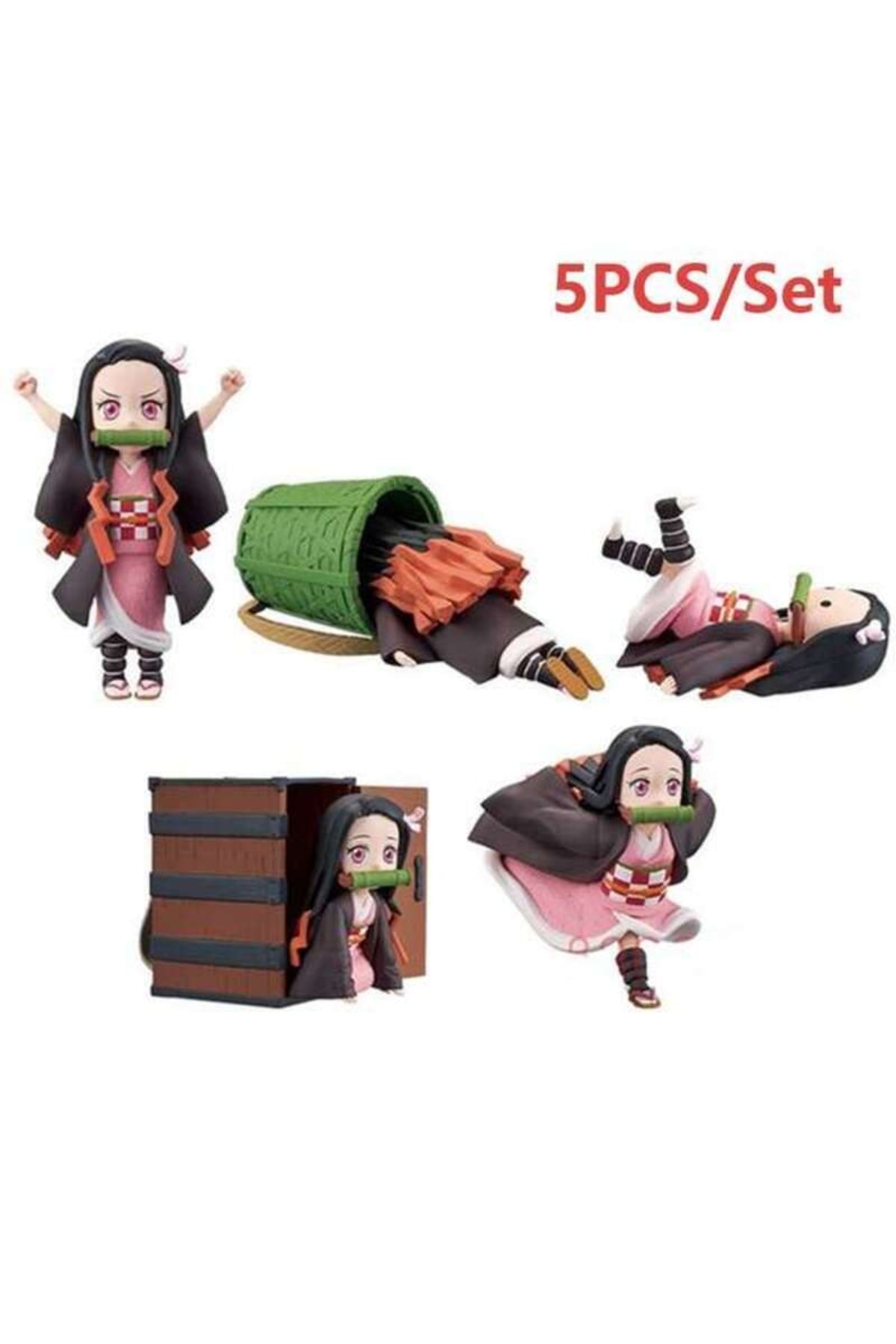 فیگور ست مینی NEZUKO DEMON SLAYER 5 تیکه از ترکیه Genel Markalar