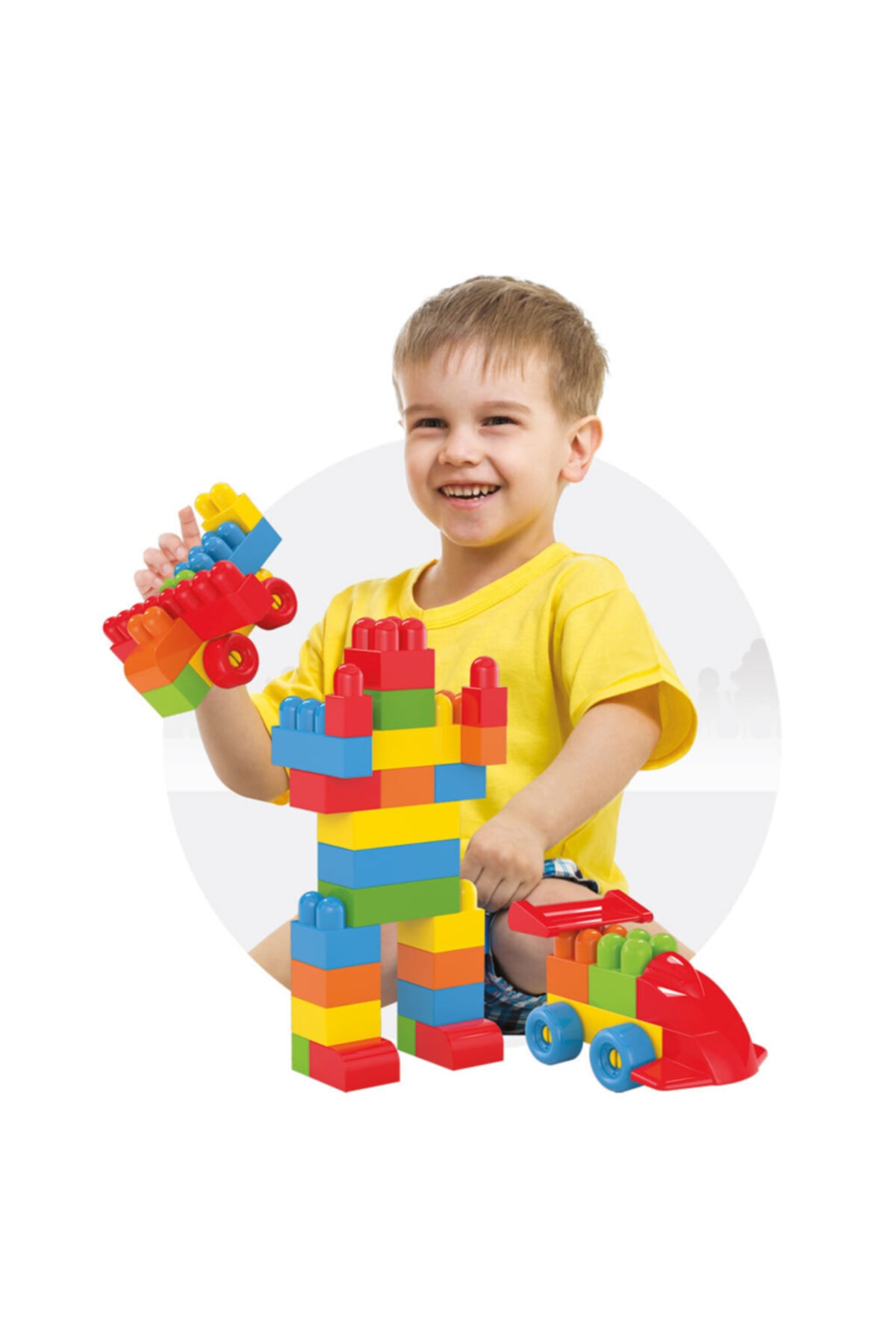 لگو و اسباب بازی های ساخت محور BIG PIECE TOY PUZZLE LEGO DEVELOPER FUN BLOCK SET SMART CHILDREN BRIO BLOKS 125 PIECES از ترکیه Fen Toys-Dede