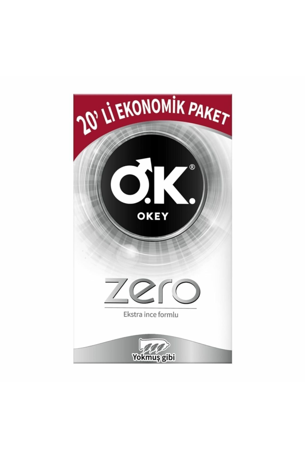 کاندوم اوکی Okey Zero فوق‌العاده نازک، بسته ۲۰ عددی