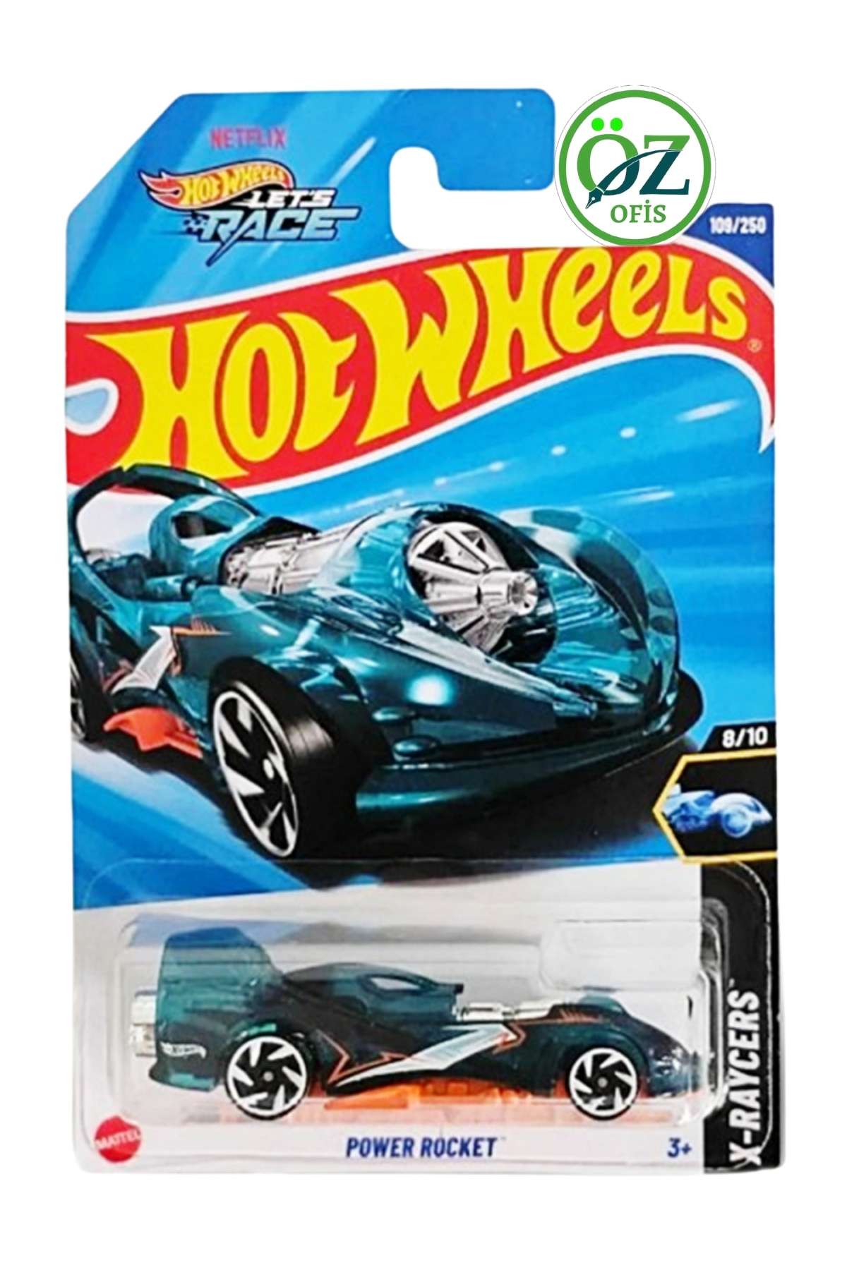 ماشین اسباب بازی 2025 E CASE NETFLIX POWER ROCKET HOT WHEELS