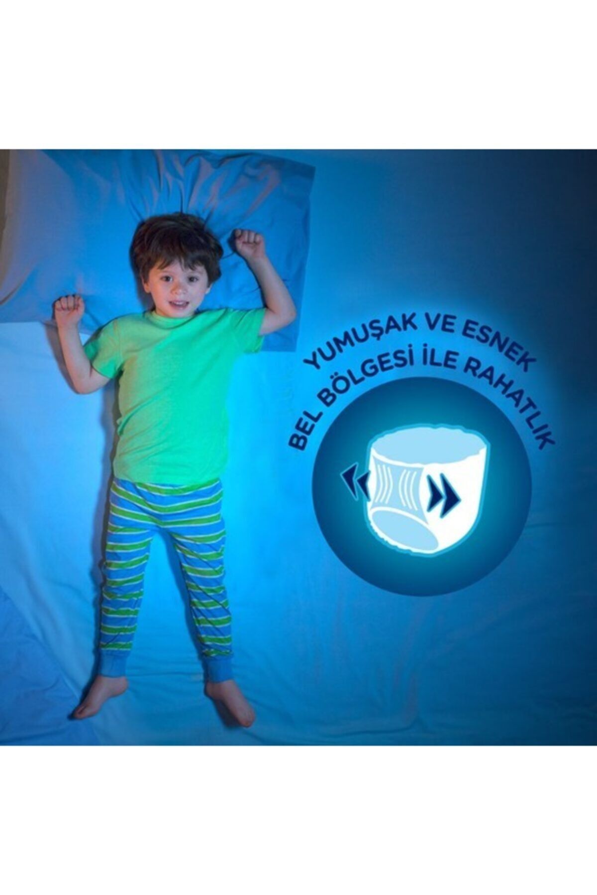 پوشک بچه شورت شب جاذب مردانه DRYNITES 8 تا 13 سال 27 عدد اورجینال Huggies