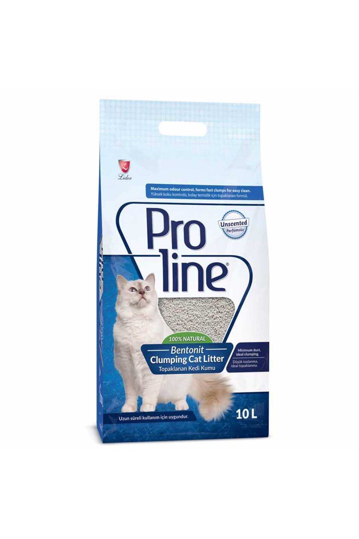خاک گربه کلوخه‌شونده ۱۰ لیتر پرولاین Proline