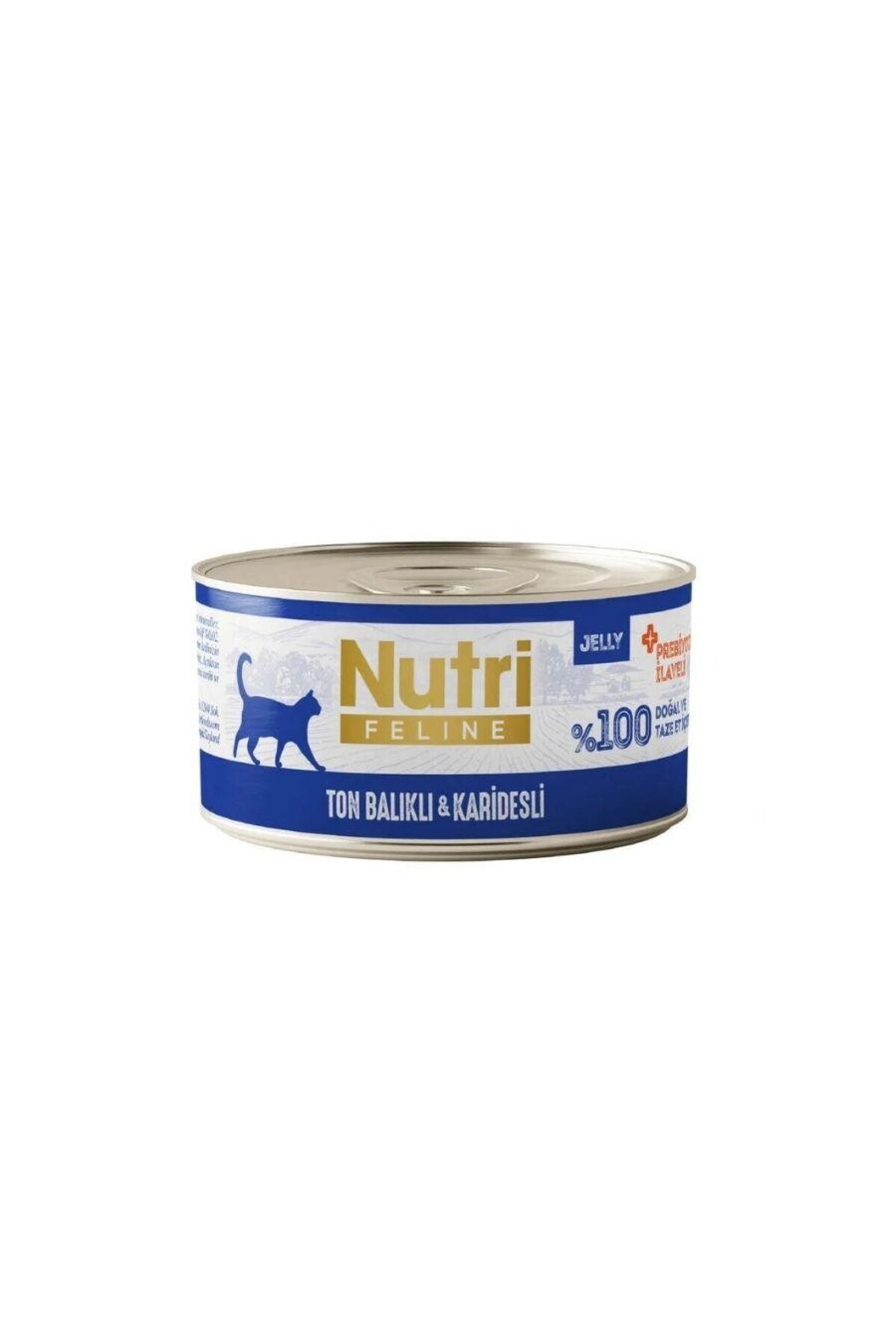 کنسرو گربه بالغ با تن ماهی و میگو، بدون غلات، ۷۰ گرم نوتری فلین Nutri Feline