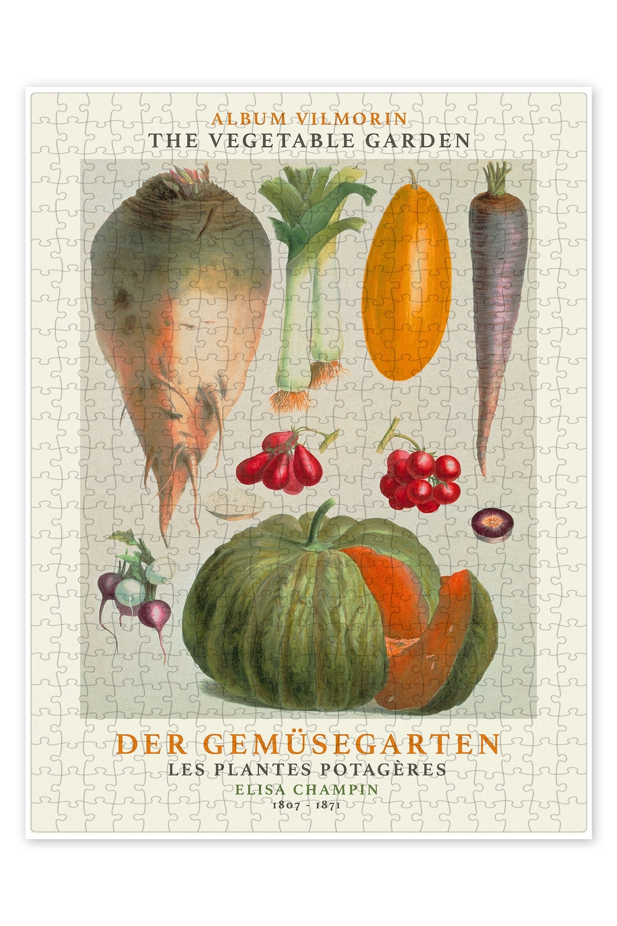 پازل آلبوم VILMORIN, VEGETABLE GARDEN IV 500 PIECE اره منبت کاری مویی آشپزخانه با تم مخصوص بزرگسالان از ترکیه Jeronkarji