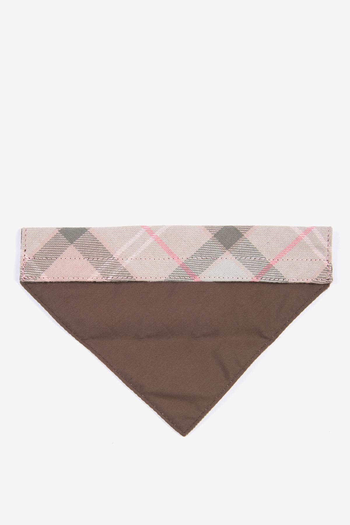 دستمال گردن سگ باربور Barbour مدل DAC0013-BE91، طرح تارتان تاپ و صورتی