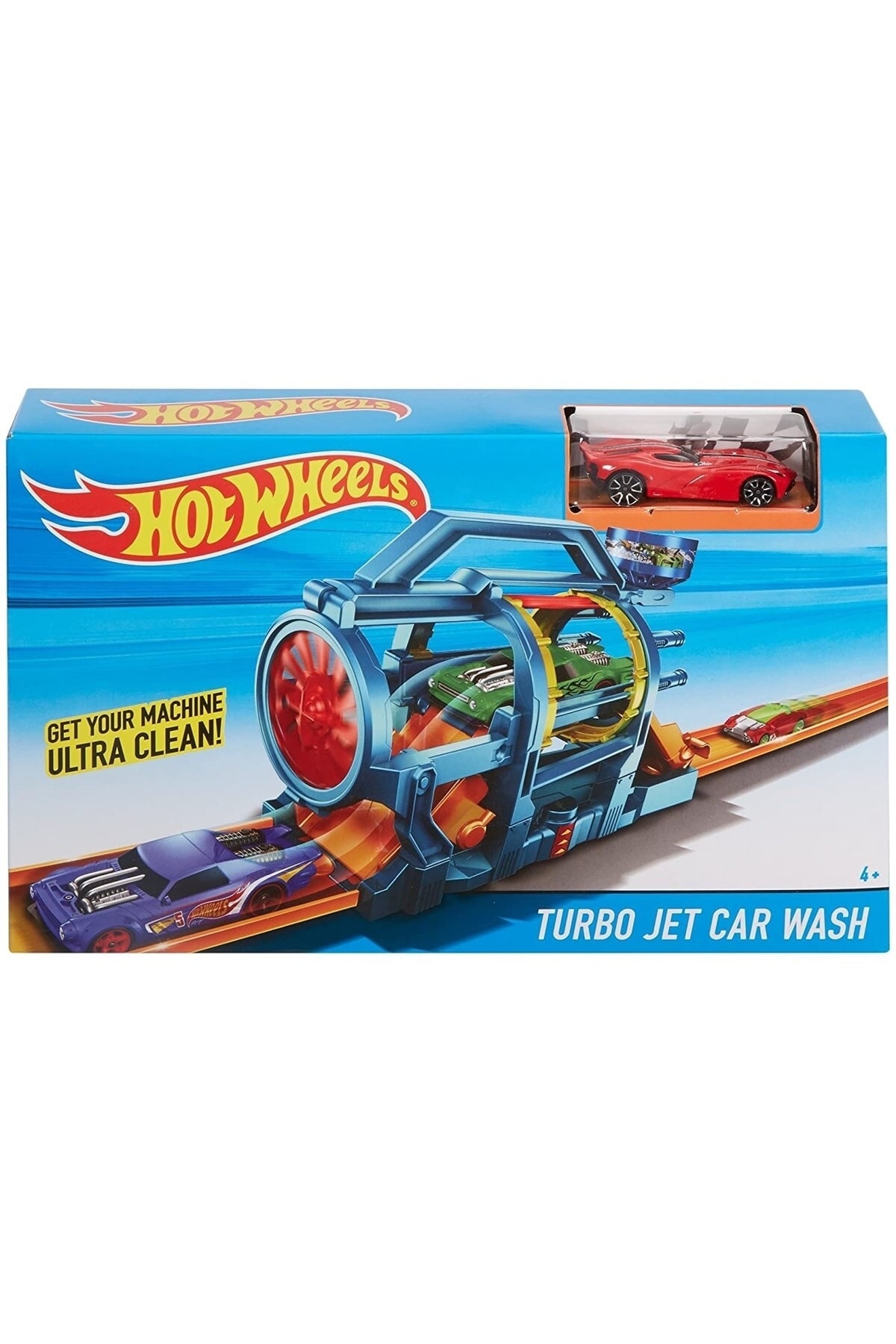 ماشین اسباب بازی کیت استارت سیتی توربو جت کارواش FJN35 از ترکیه HOT WHEELS