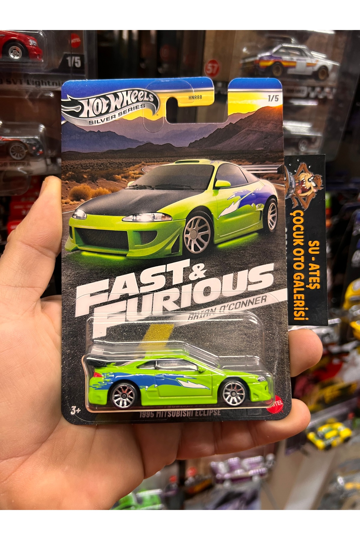 ماشین اسباب بازی O'CONNER MITSUBISH FAST و هات ویلز اورجینال HOT WHEELS