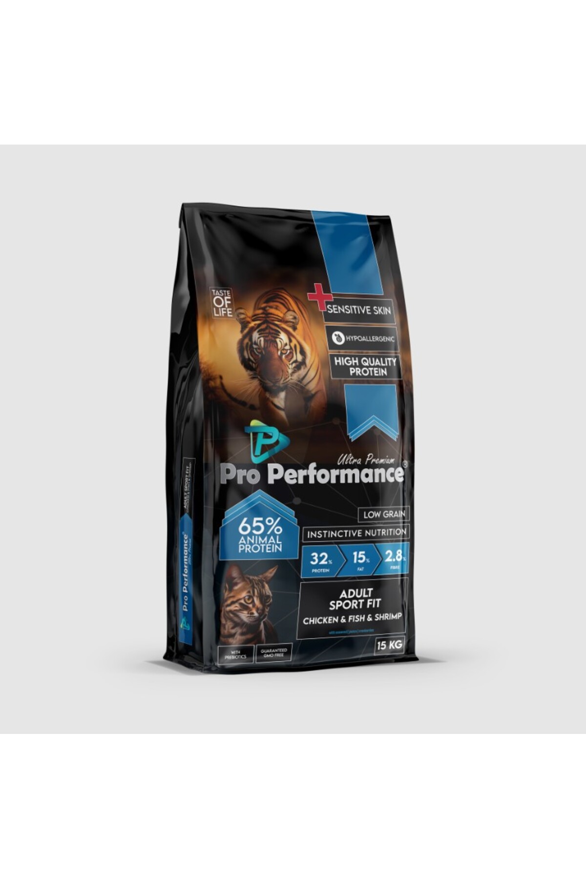 غذای خشک گربه بالغ پرو پرفورمنس Pro Performance Ultra Premium، مرغ و ماهی، ۱۵ کیلوگرم