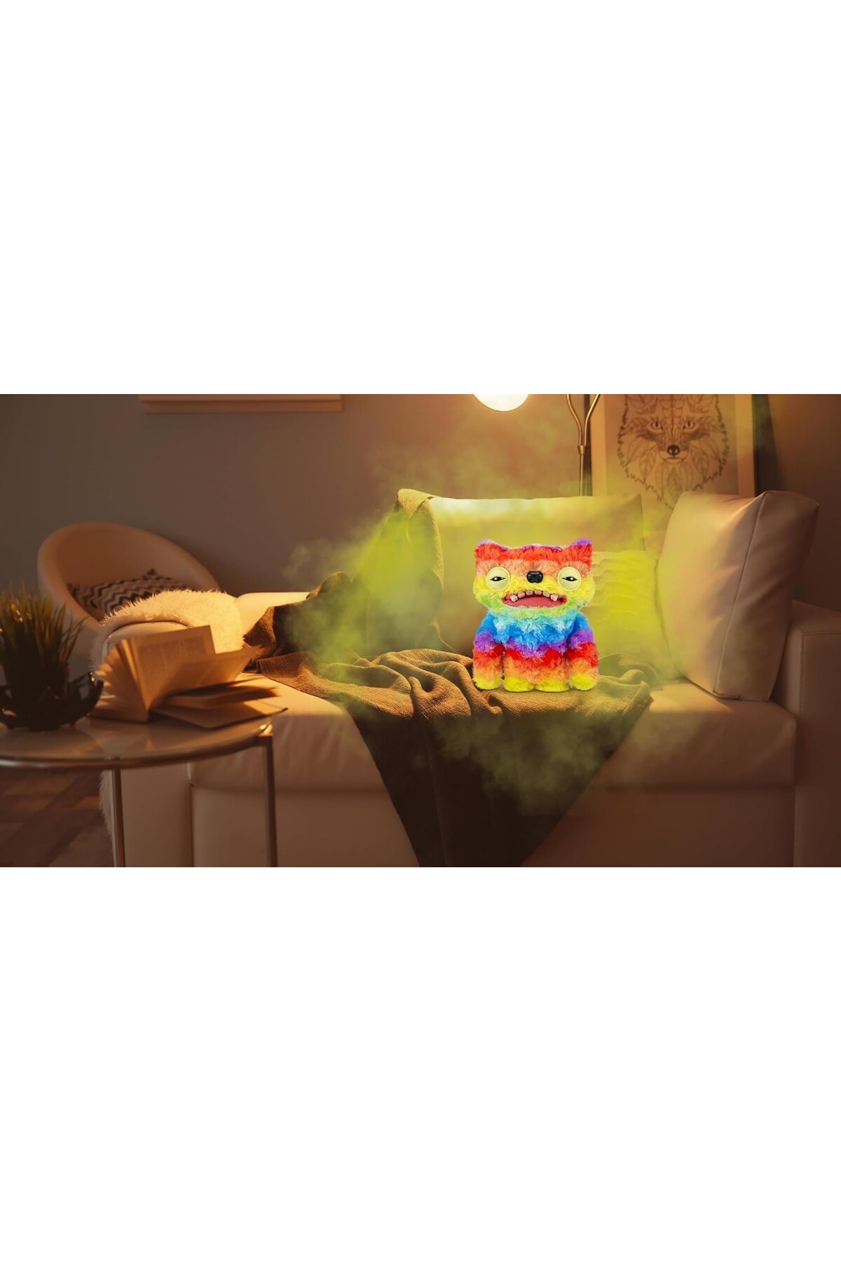 اسباب بازی های پشمی FARTING FUGGLER FACE WITH SOUND MOTION SENSOR FUNNY UGLY PUSH TOY WIDE EYED WEIRDO 22C TOYFEST