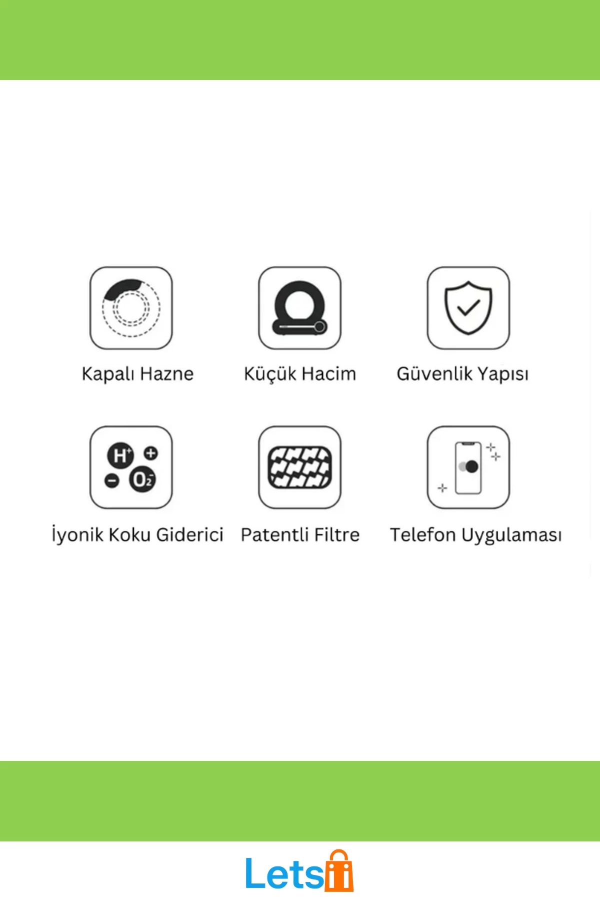 توالت گربه خودکار هوشمند لتسیی Letsii با کنترل Wi-Fi ‏2.4 GHz چندرنگ
