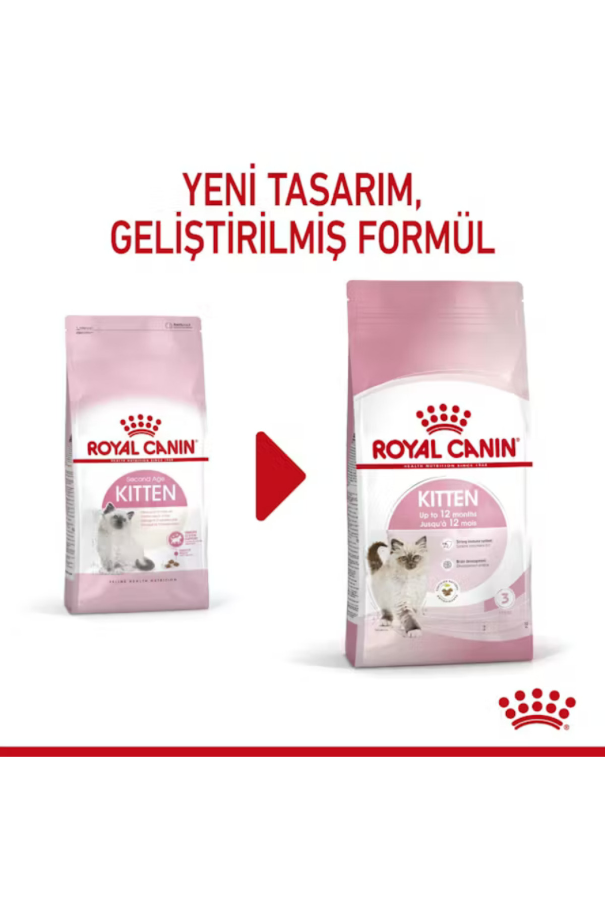غذای خشک بچه‌گربه رویال کنین Royal Canin با طعم طیور، ۲ کیلوگرم
