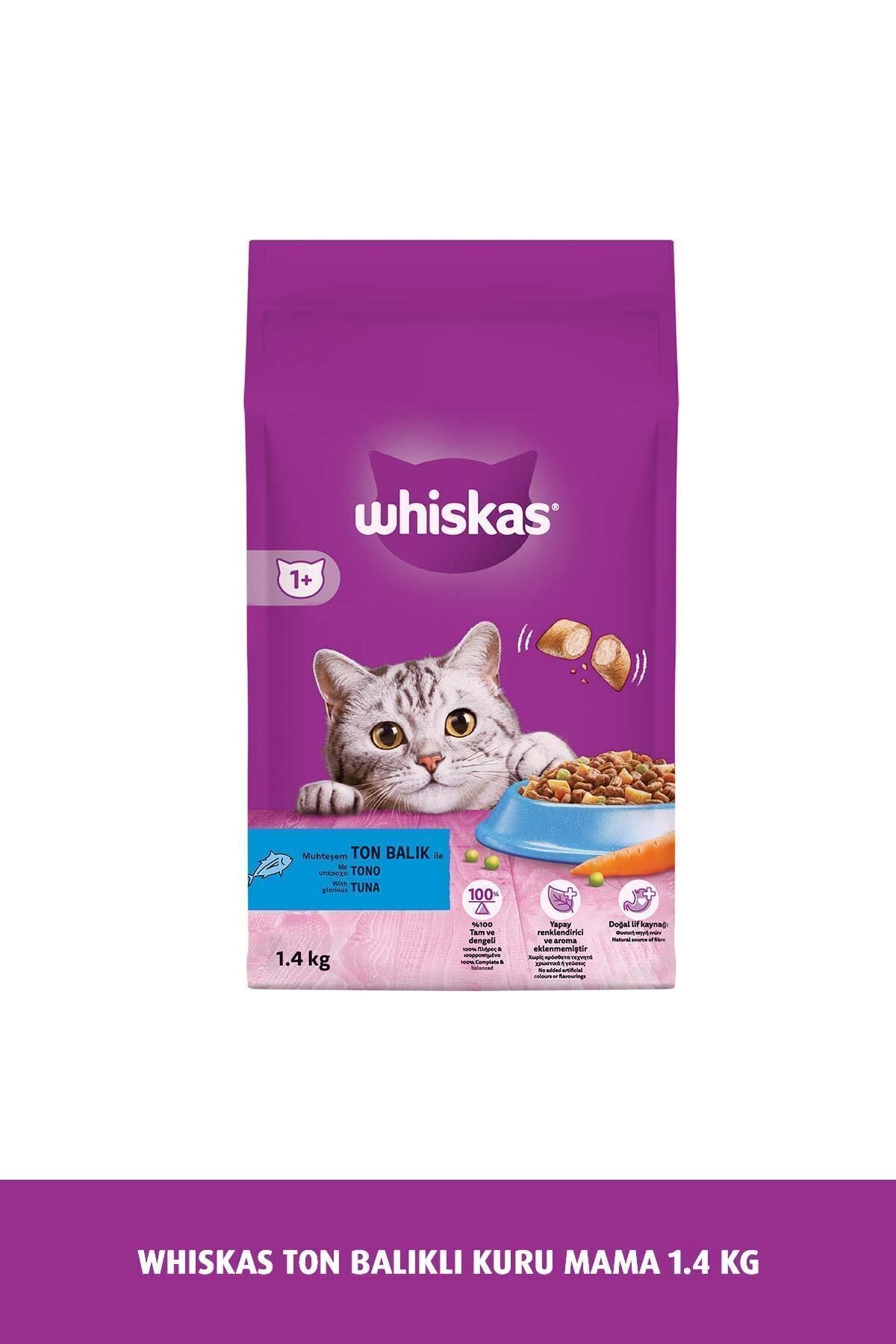 غذای خشک گربه بالغ ویسکاس Whiskas با طعم ماهی تن، ۱٫۴ کیلوگرم 1.4 Kg