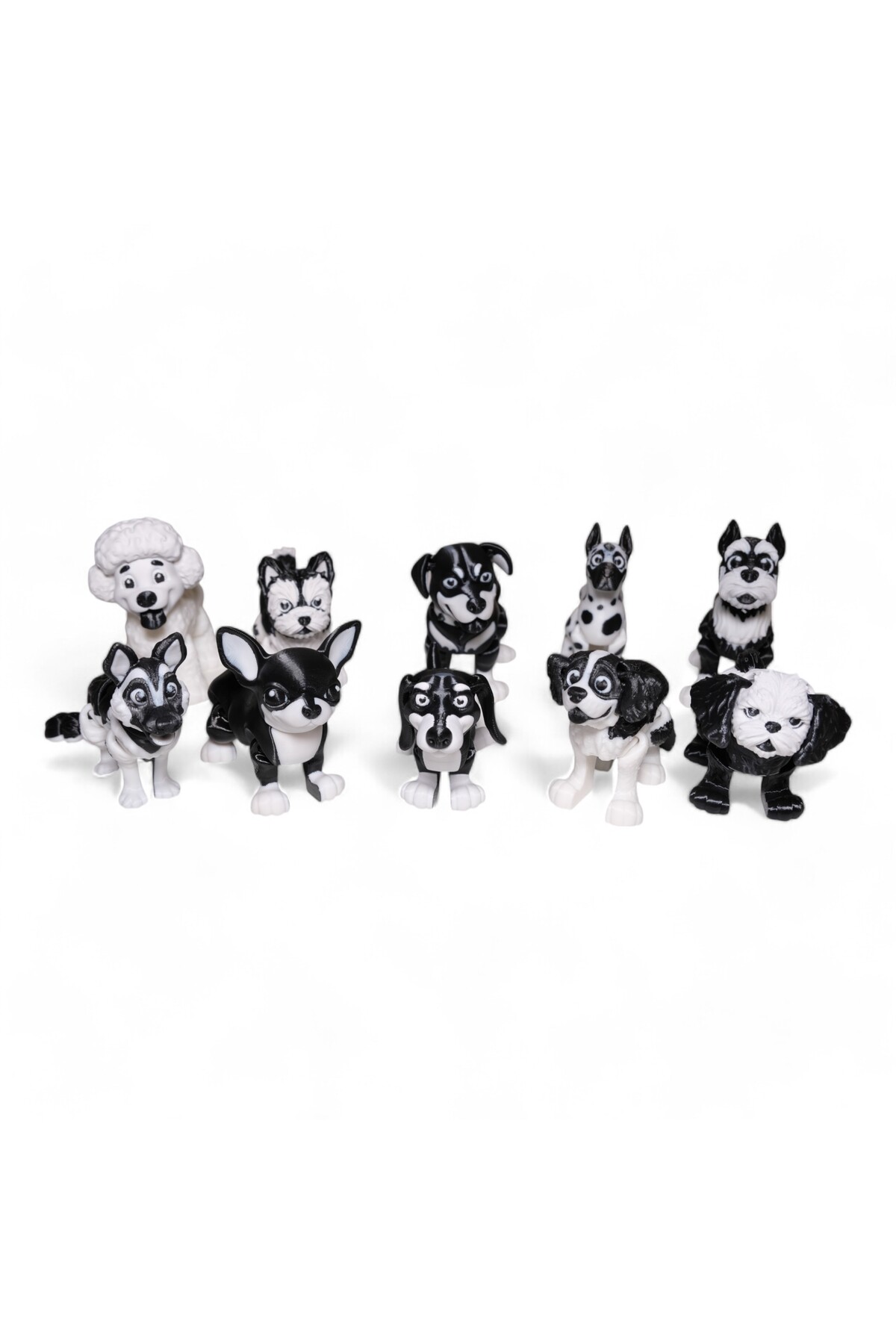 فیگور مجموعه مینی سگ متحرک بسته 10 تایی از ترکیه Deniz3DToys