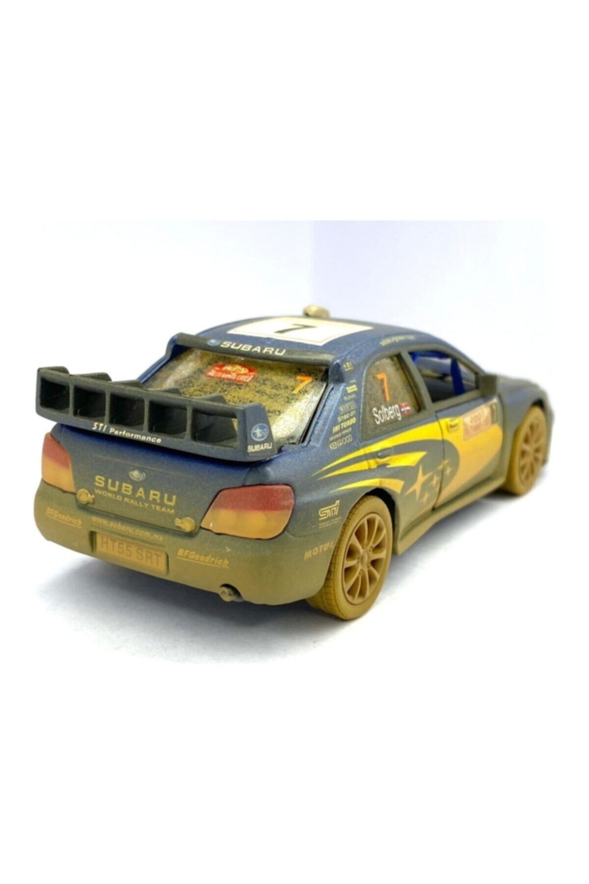 مدل خودرو سوبارو ایمپرزا WRC 2007 گلی DIECAST PULL DROP CAR اورجینال Kinsmart
