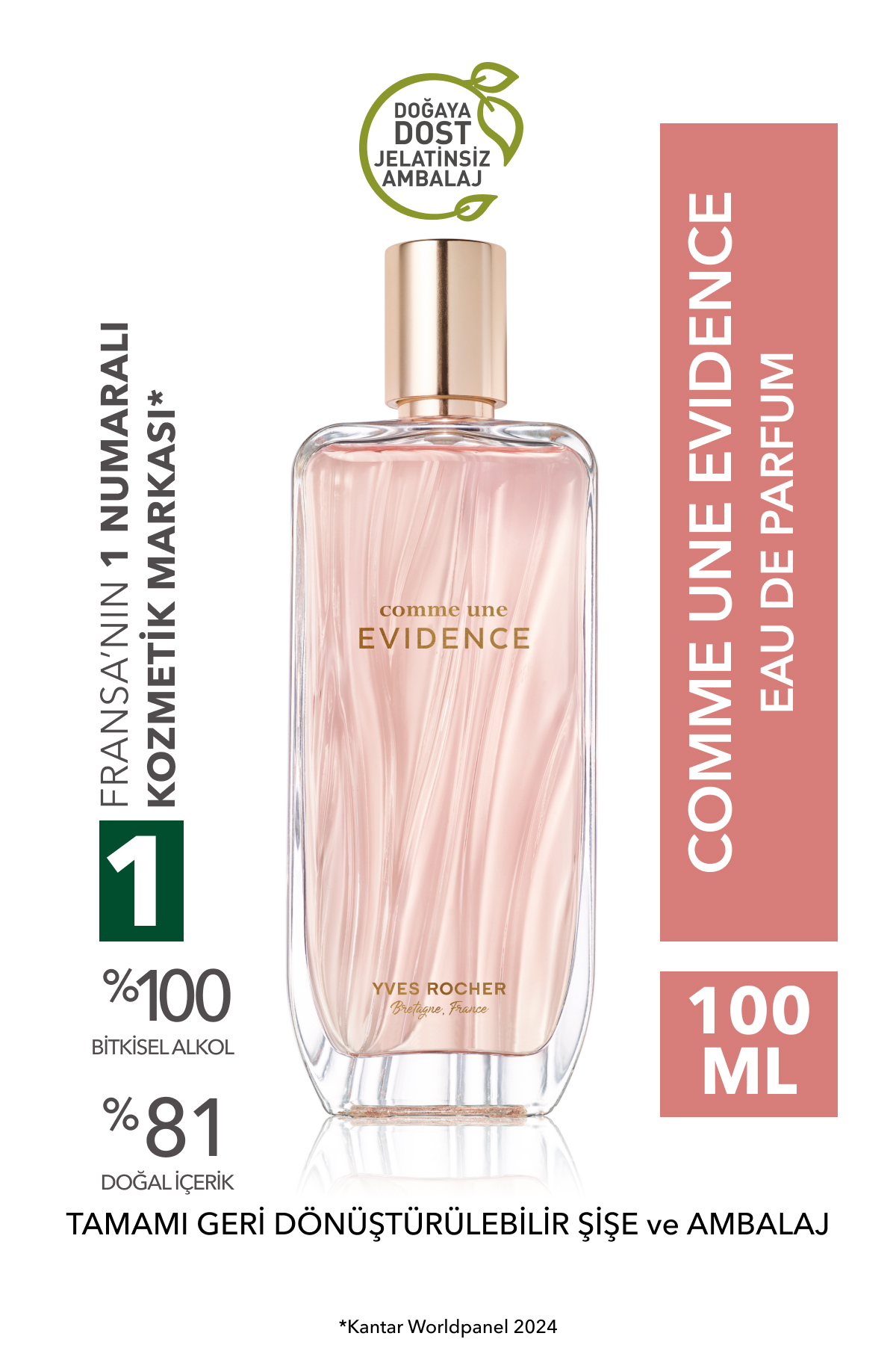 عطر COMME UNE EVIDENCE ادوپرفیوم 100 میل اورجینال Yves Rocher
