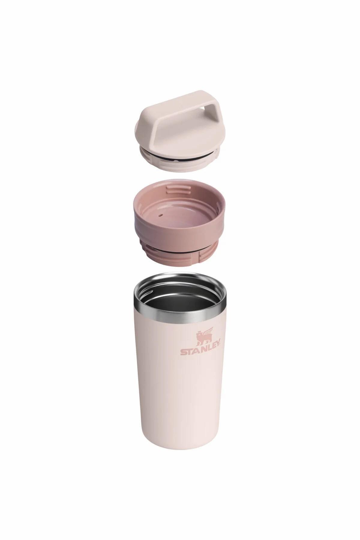 فلاسک لیوان مسافرتی CAFÉ TO GO 0.35 لیتر قمقمه رز کوارتز 12 اونس اورجینال Stanley