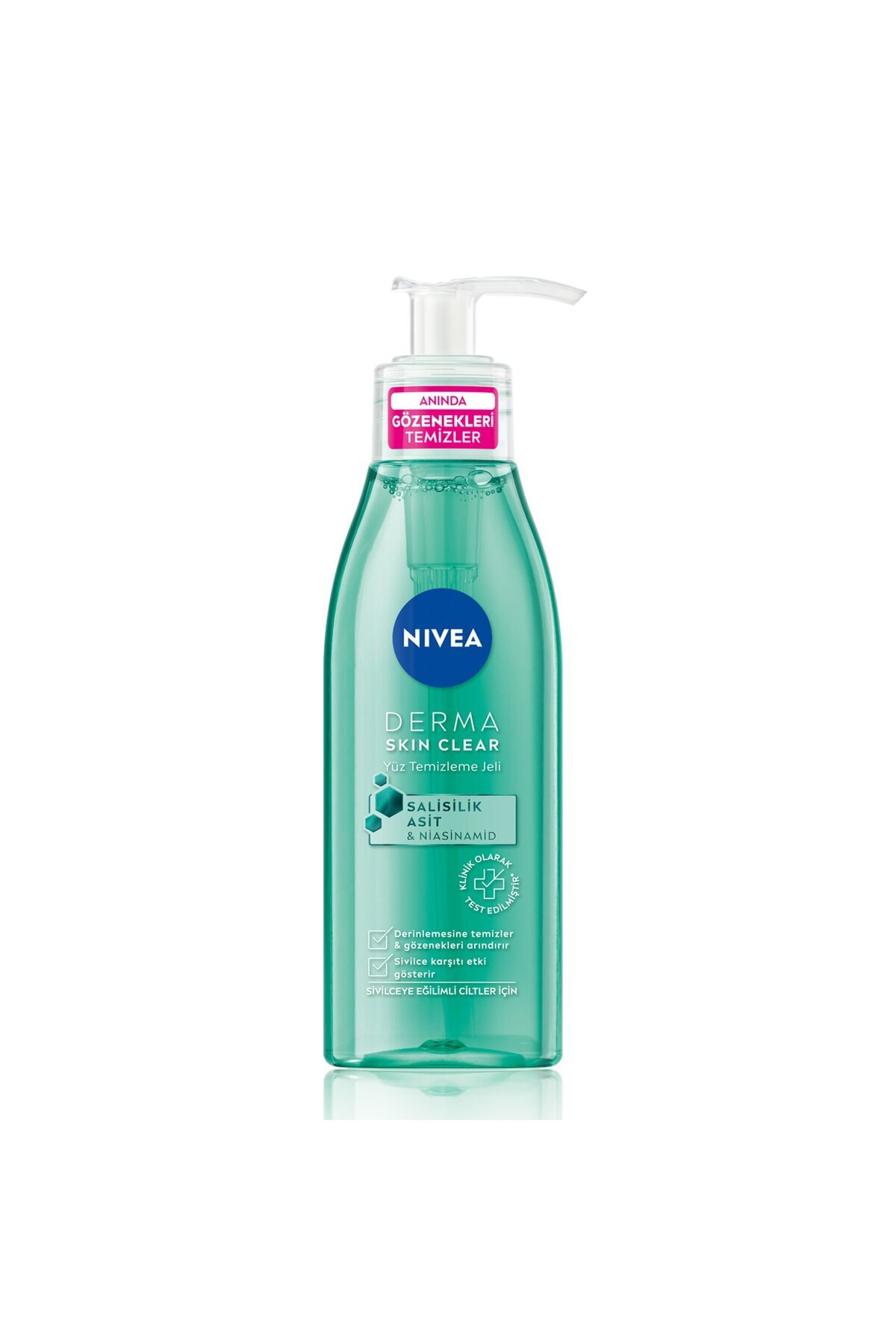 NIVEA ژل تمیزکننده ضد آکنه پوست NIVEA DERMA Skin Clear 150 میلی لیتر
