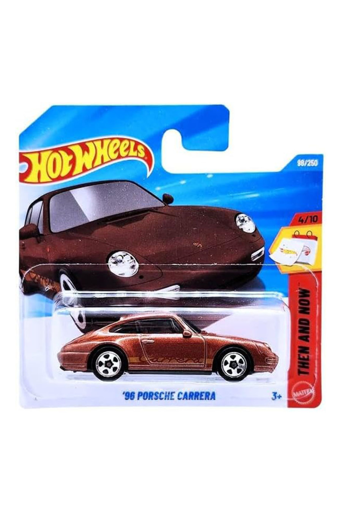 ماشین اسباب‌بازی هات ویلز Hot Wheels ’96 Porsche Carrera، سری Then and Now 2026، برنز متالیک، بدنه 911