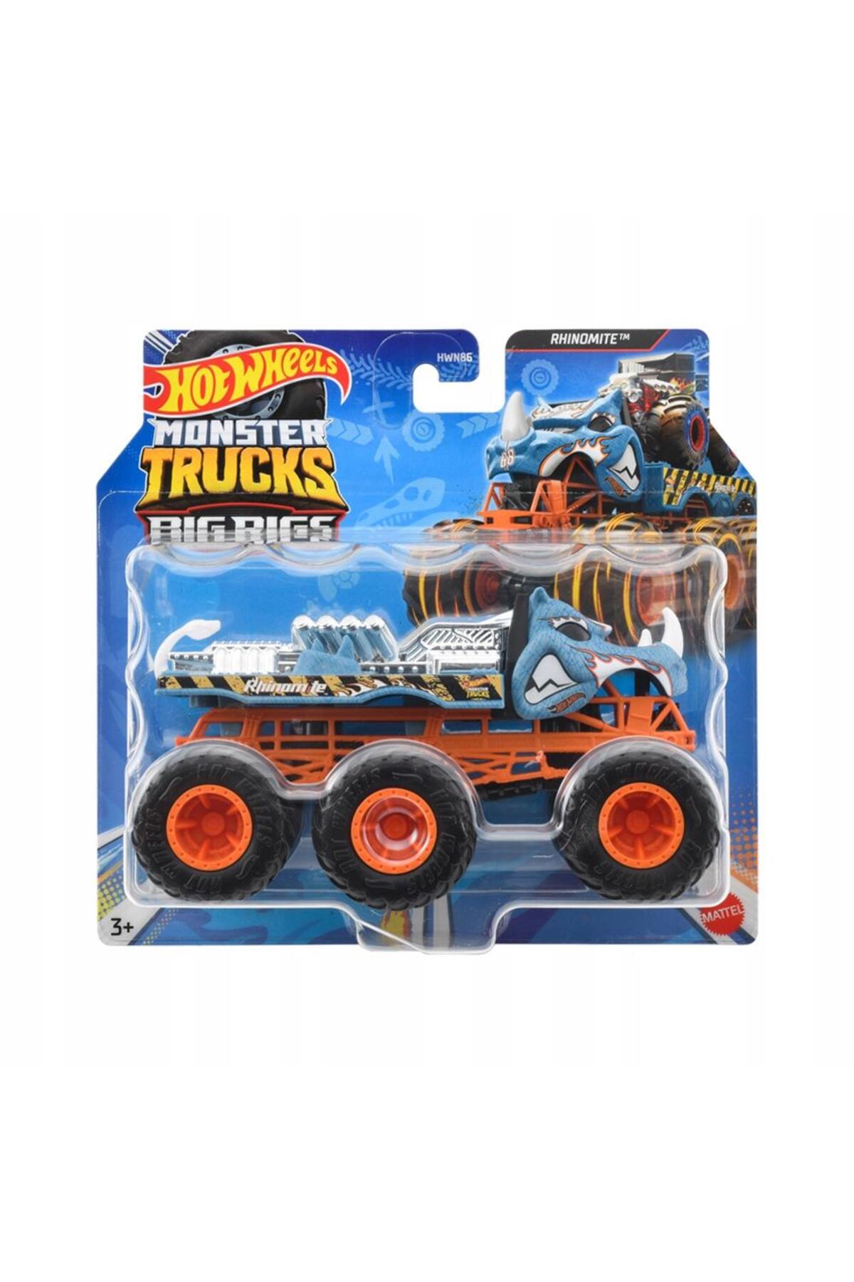 ماشین اسباب بازی MONSTER TRUCKS 1:64 TOW CARS RHINOMITE HWN86 HWN91 از ترکیه HOT WHEELS
