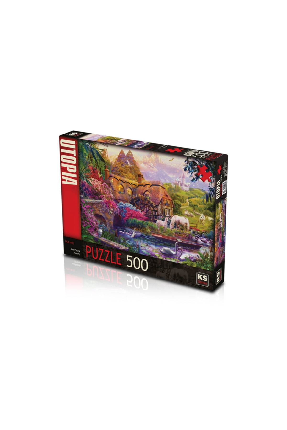 پازل معما 500 قطعه قدیمی میل 20007 اورجینال Ks Games