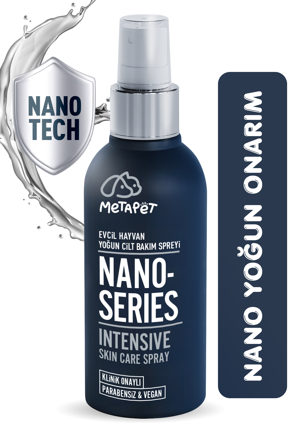 ست مراقبت از سگ متاپت Metapet، سری Nano Series، اسپری بهداشتی مراقبت از پوست و دستمال حوله‌ای