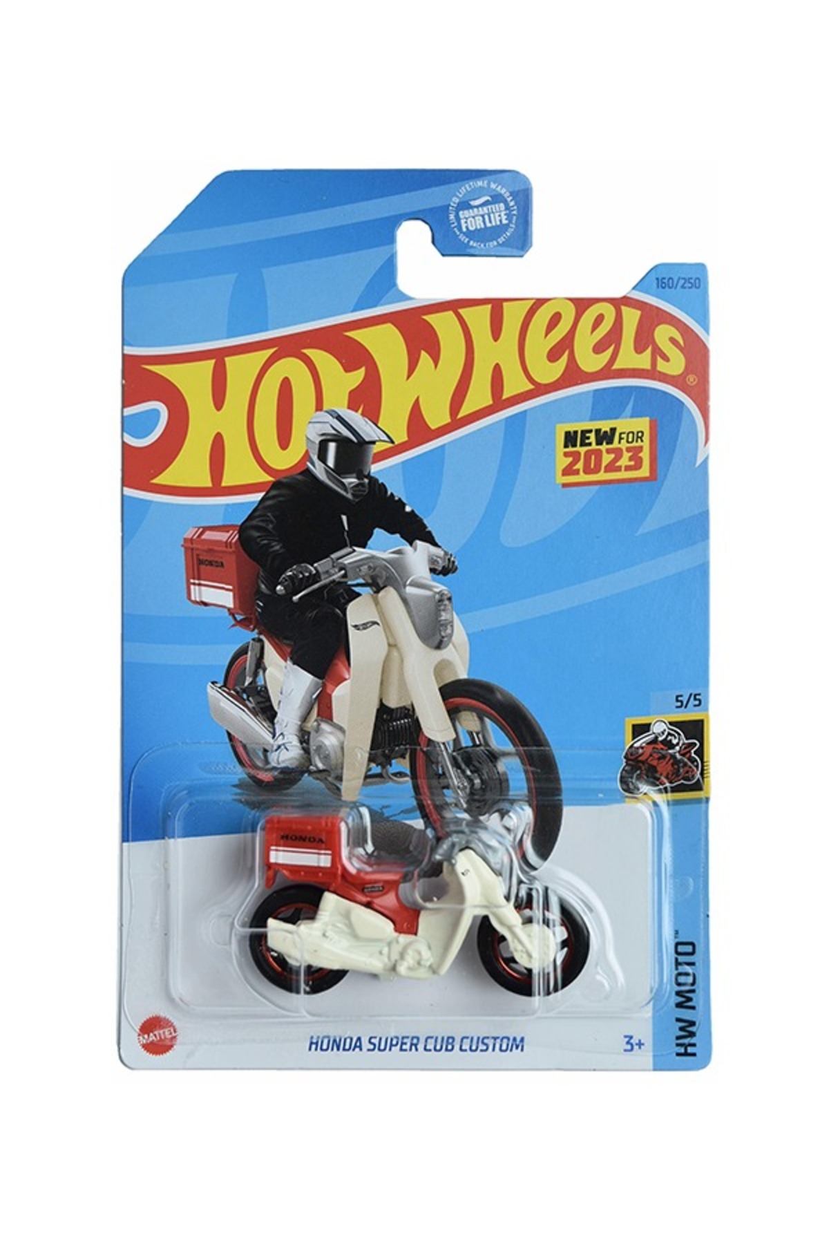 ماشین اسباب بازی موتور سیکلت تک هوندا سوپر توله سفارشی هات ویلز اورجینال HOT WHEELS