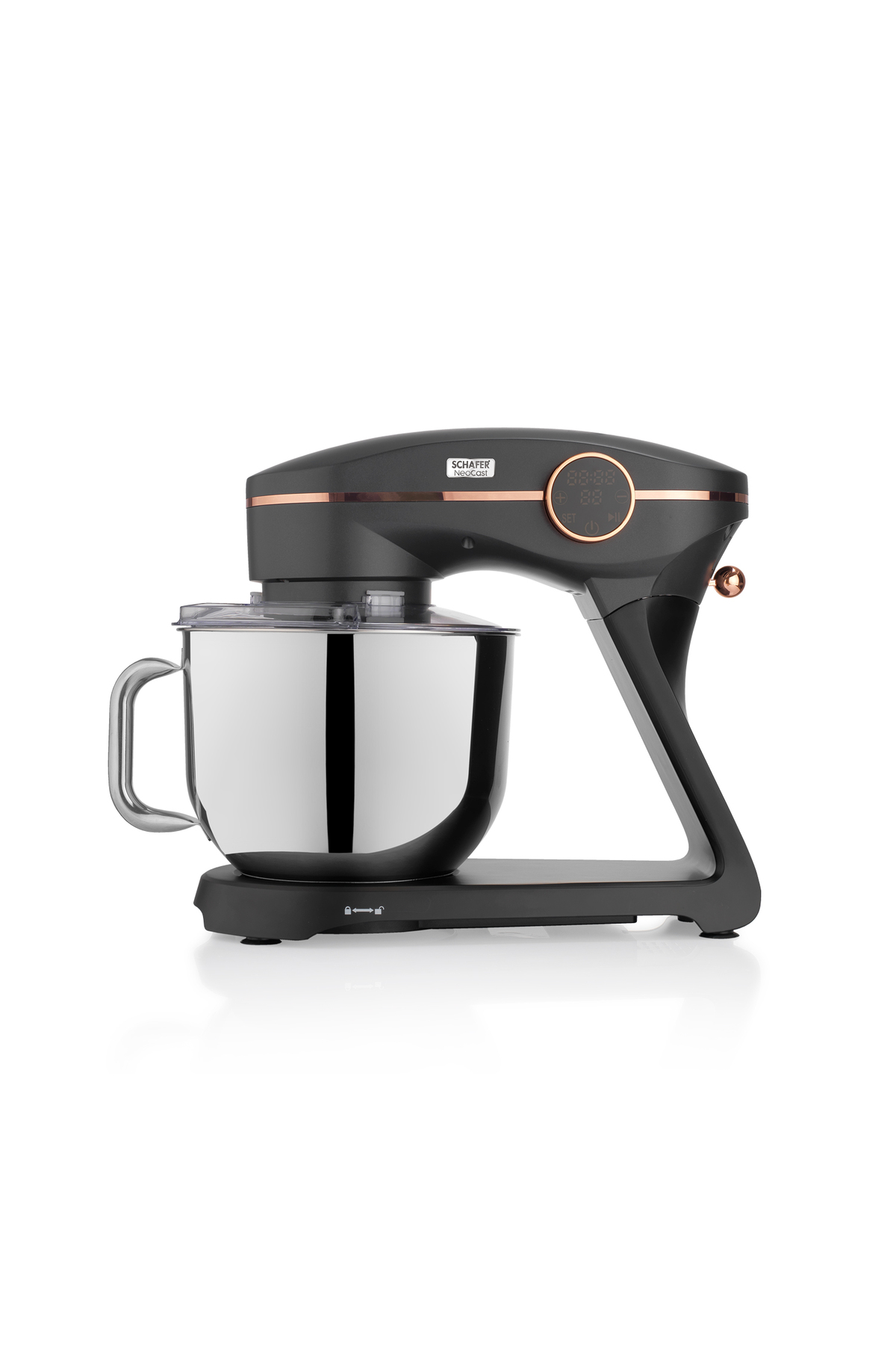 میکسر و ست پایه چدن دیجیتال NEOCAST 6 L ANTHRACITE اورجینال Schafer
