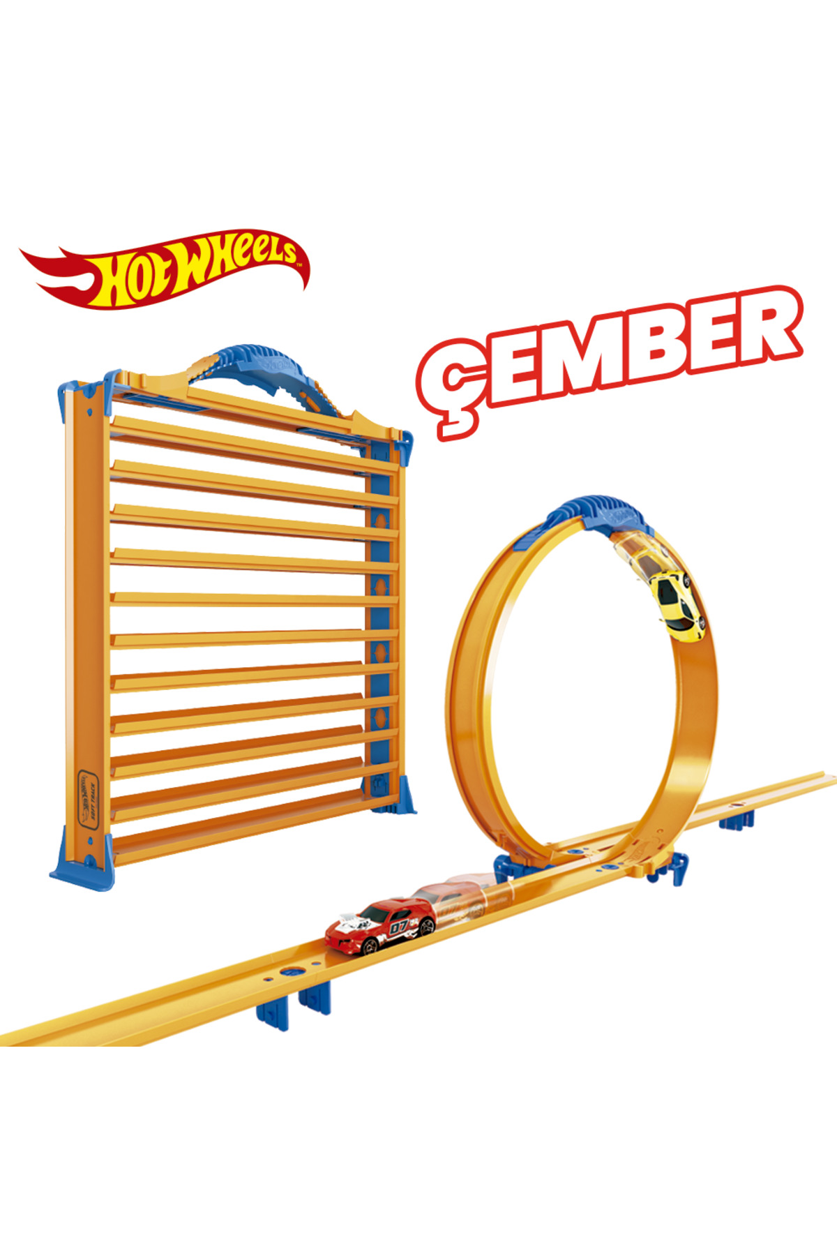 ماشین اسباب بازی قفسه ذخیره سازی RACENTRACK 44 برای اتومبیل هات ویلز اورجینال HOT WHEELS