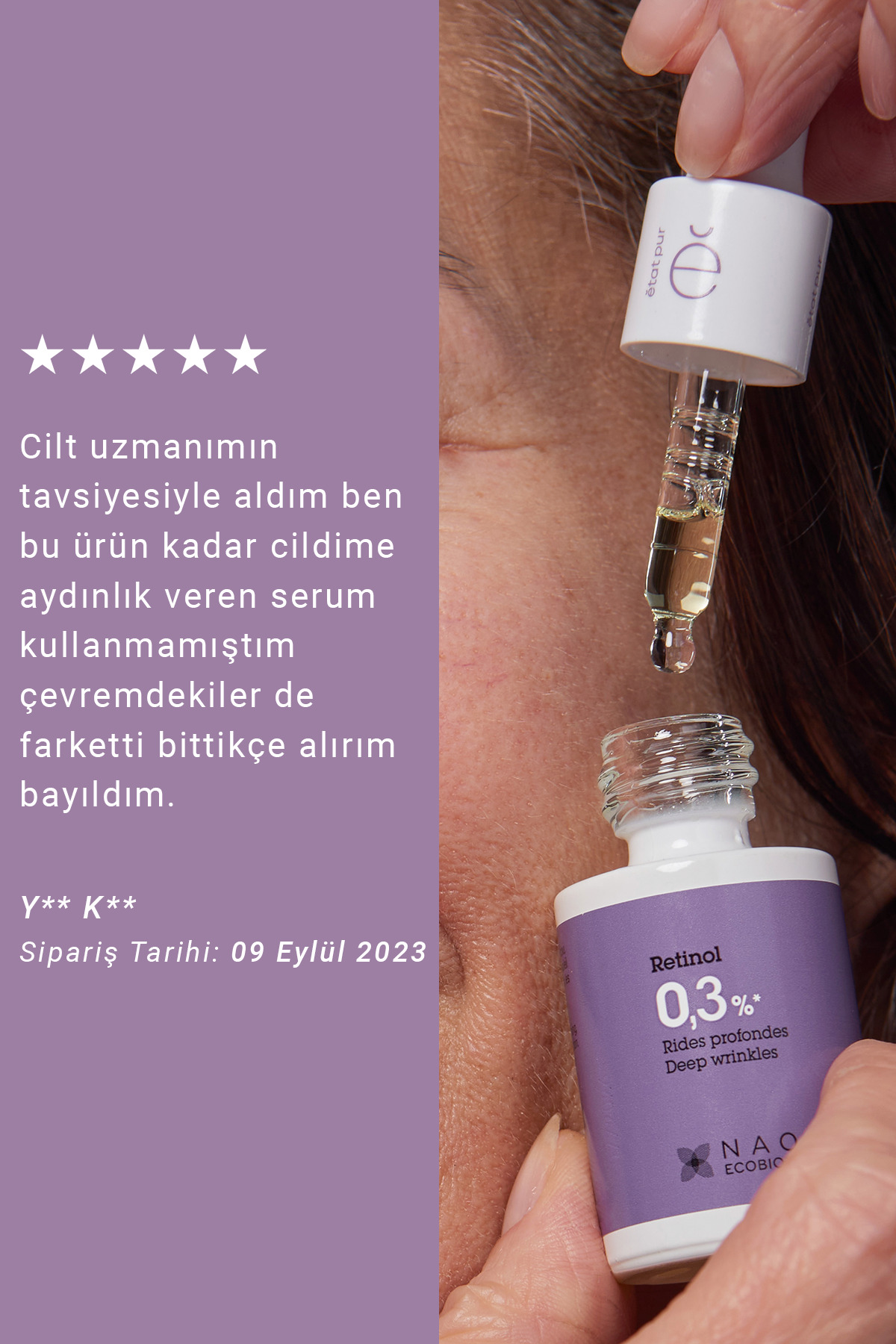 Etat Pur سرم مراقبت از چین و چروک پوست با غلظت پاک کننده Retinol 0.3%