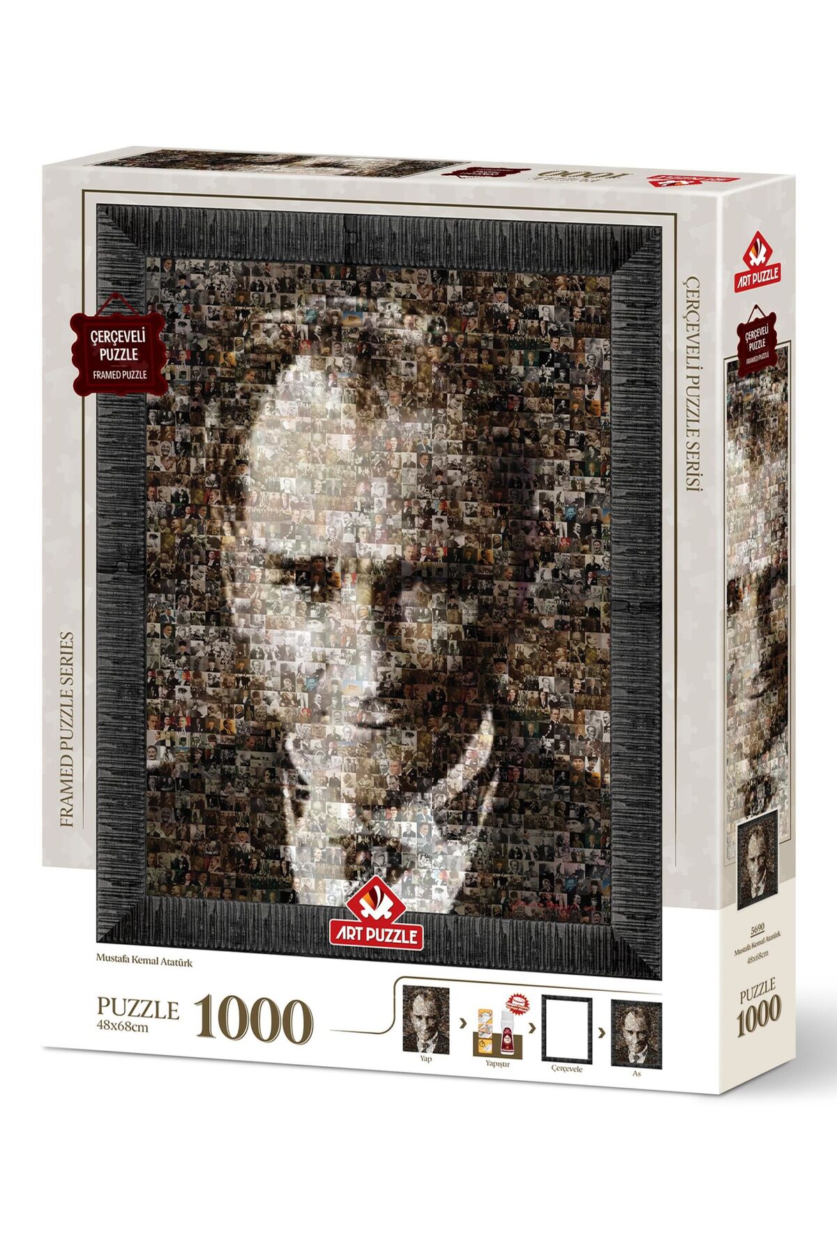 پازل مصطفی کمال آتاتورک کلاژ 1000 تکه قاب شده Art Puzzle