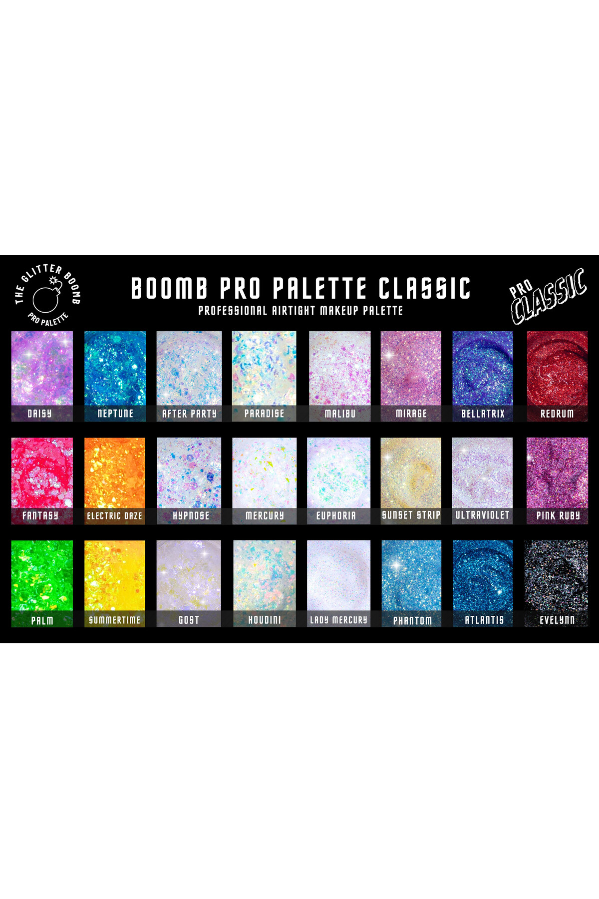 سایه چشم پالت ژل گلیتر اورجینال the glitter boomb