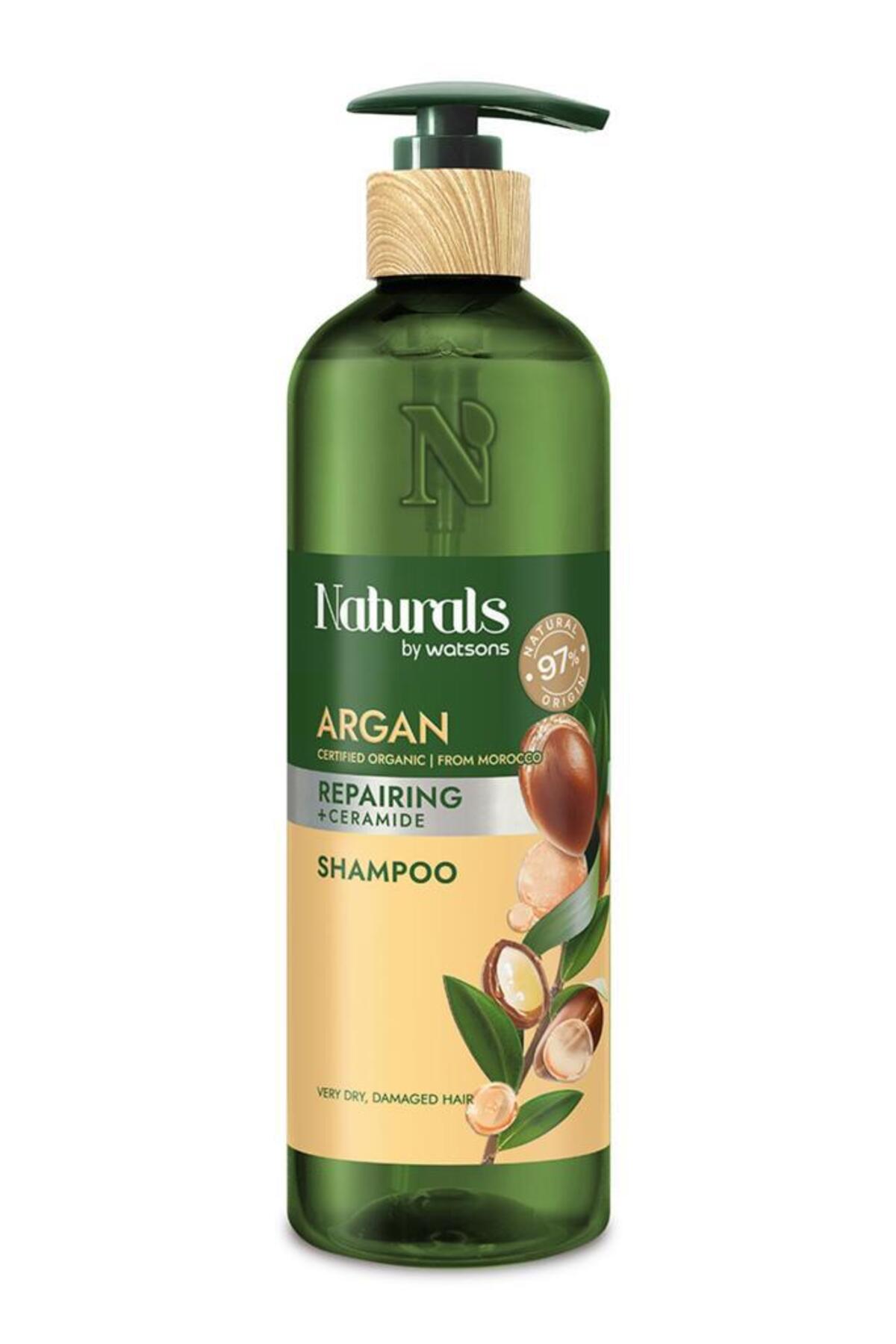 شامپو آرگان 490 میلی‌لیتری مناسب برای همه جنسیت‌ها Naturals By Watsons