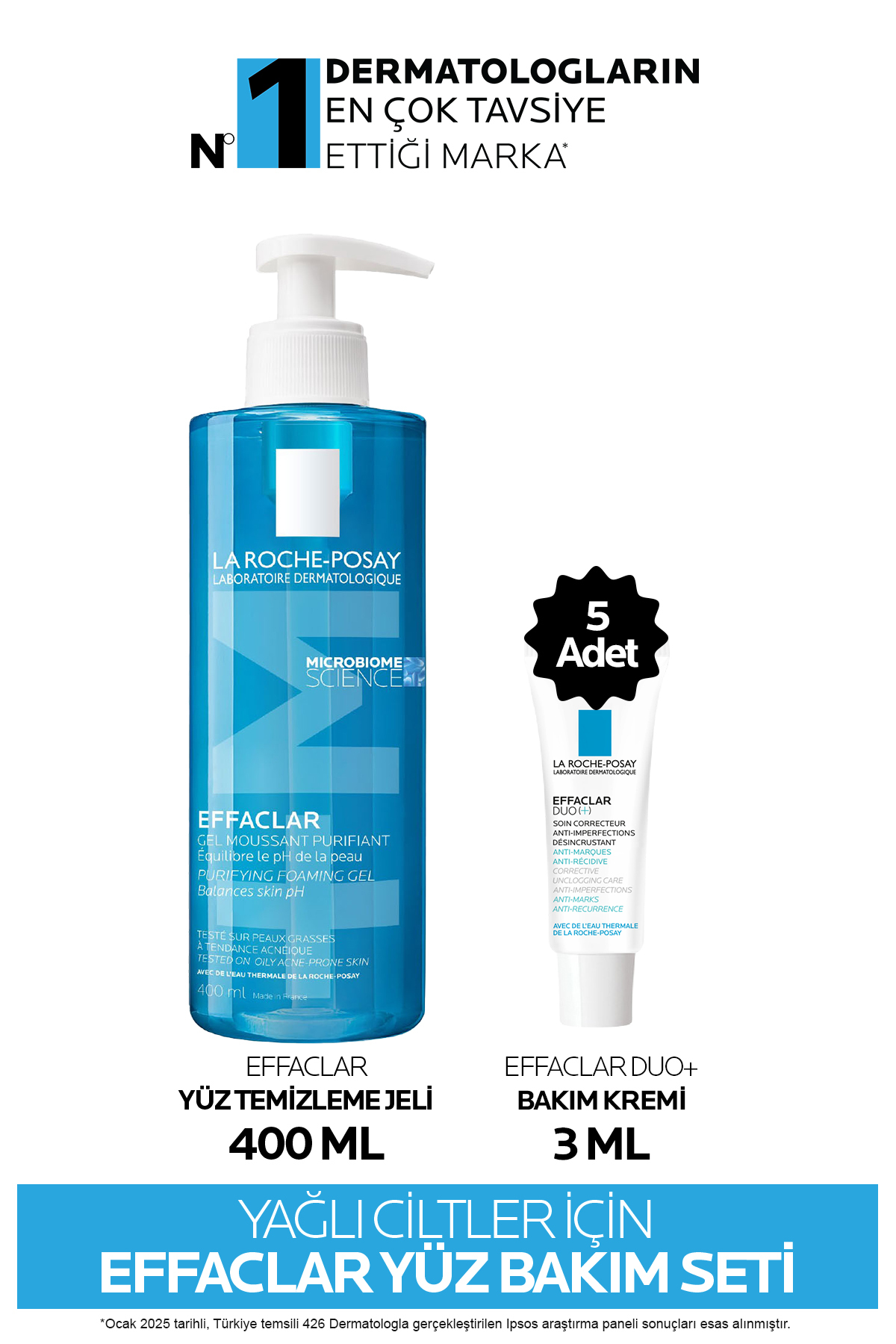 ست مراقبت پوست از EFFACLAR برای روغنی و آکنه تنظیم شده است La Roche Posay